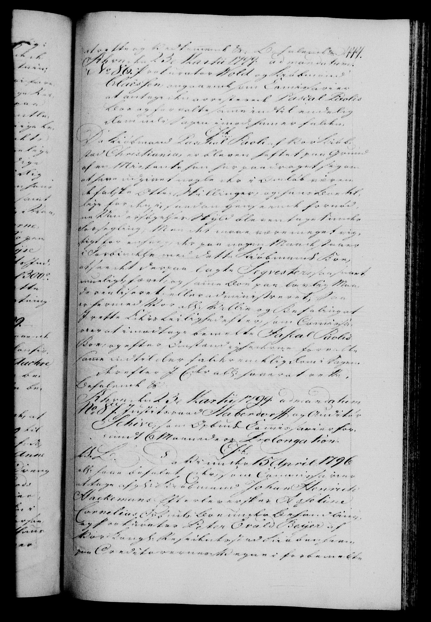 Danske Kanselli 1572-1799, AV/RA-EA-3023/F/Fc/Fca/Fcab/L0046: Norske tegnelser, 1797-1799, p. 444a