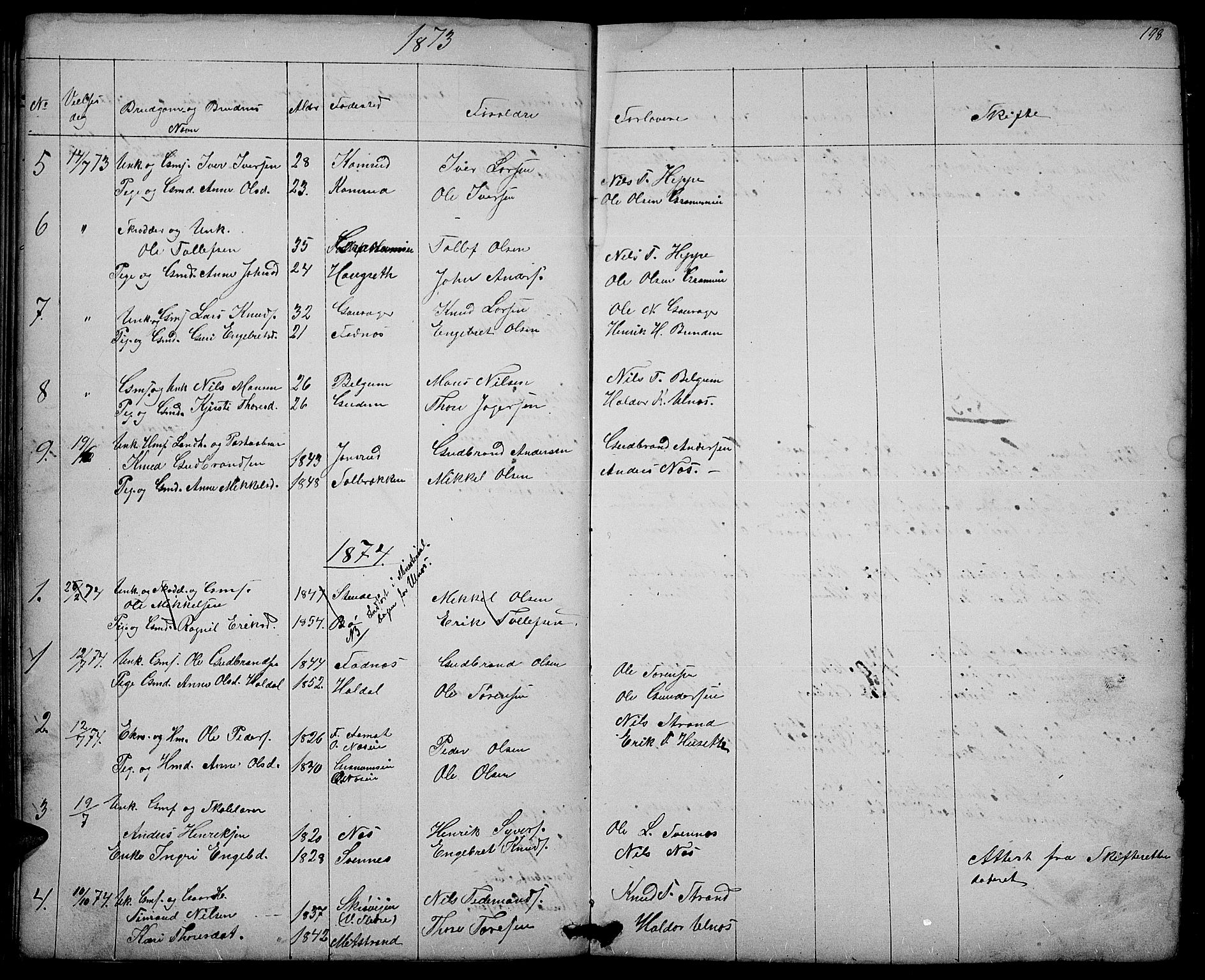 Nord-Aurdal prestekontor, SAH/PREST-132/H/Ha/Hab/L0003: Parish register (copy) no. 3, 1842-1882, p. 198