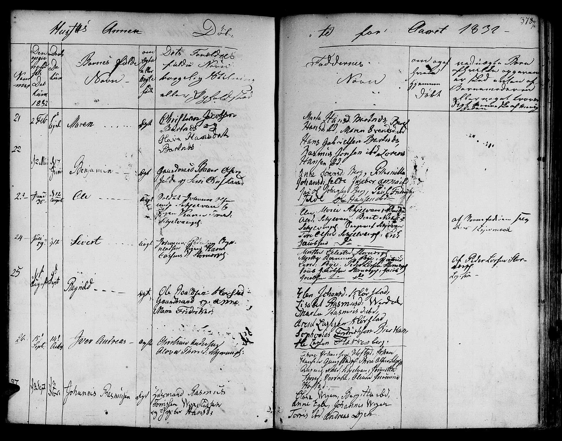 Ministerialprotokoller, klokkerbøker og fødselsregistre - Nord-Trøndelag, SAT/A-1458/730/L0277: Parish register (official) no. 730A06 /3, 1830-1839, p. 378