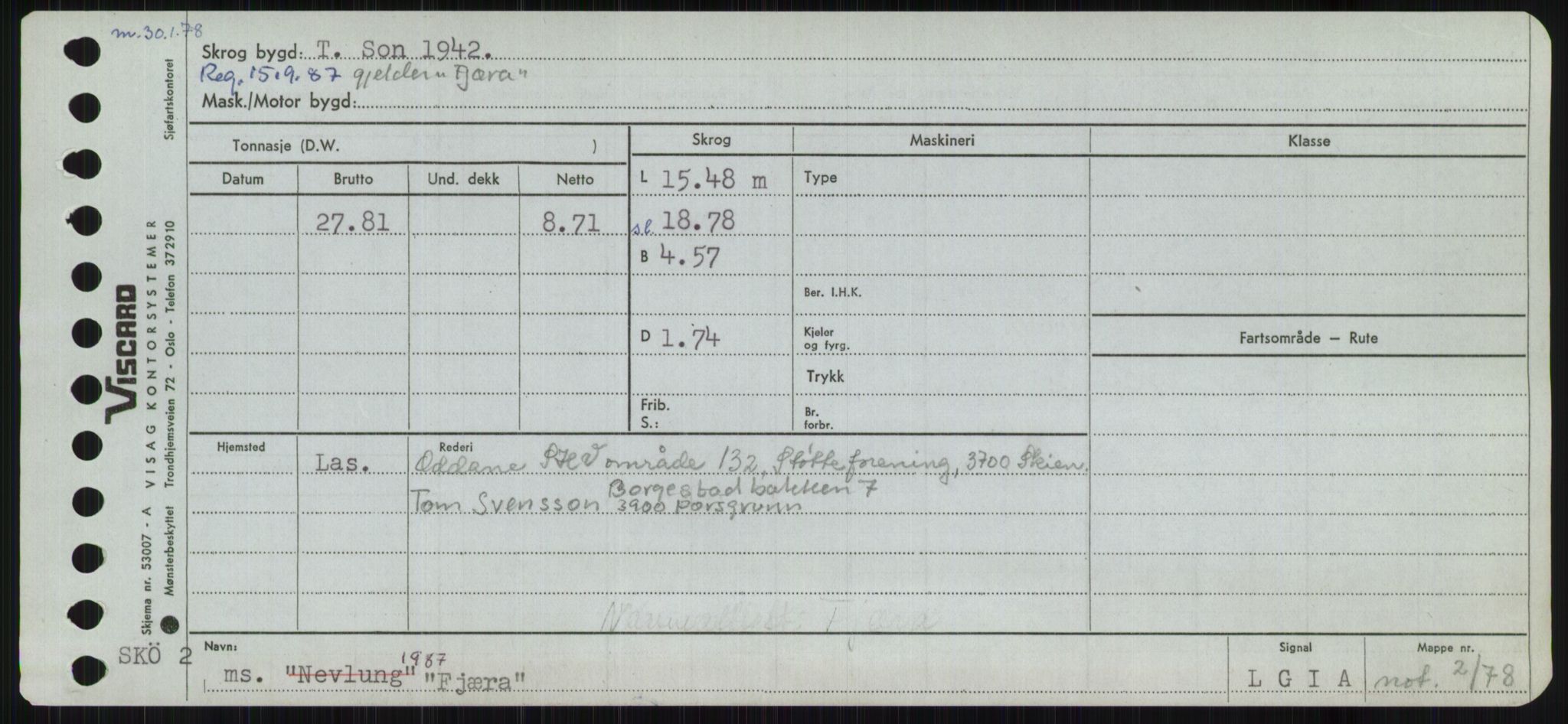 Sjøfartsdirektoratet med forløpere, Skipsmålingen, AV/RA-S-1627/H/Ha/L0002/0001: Fartøy, Eik-Hill / Fartøy, Eik-F, p. 563