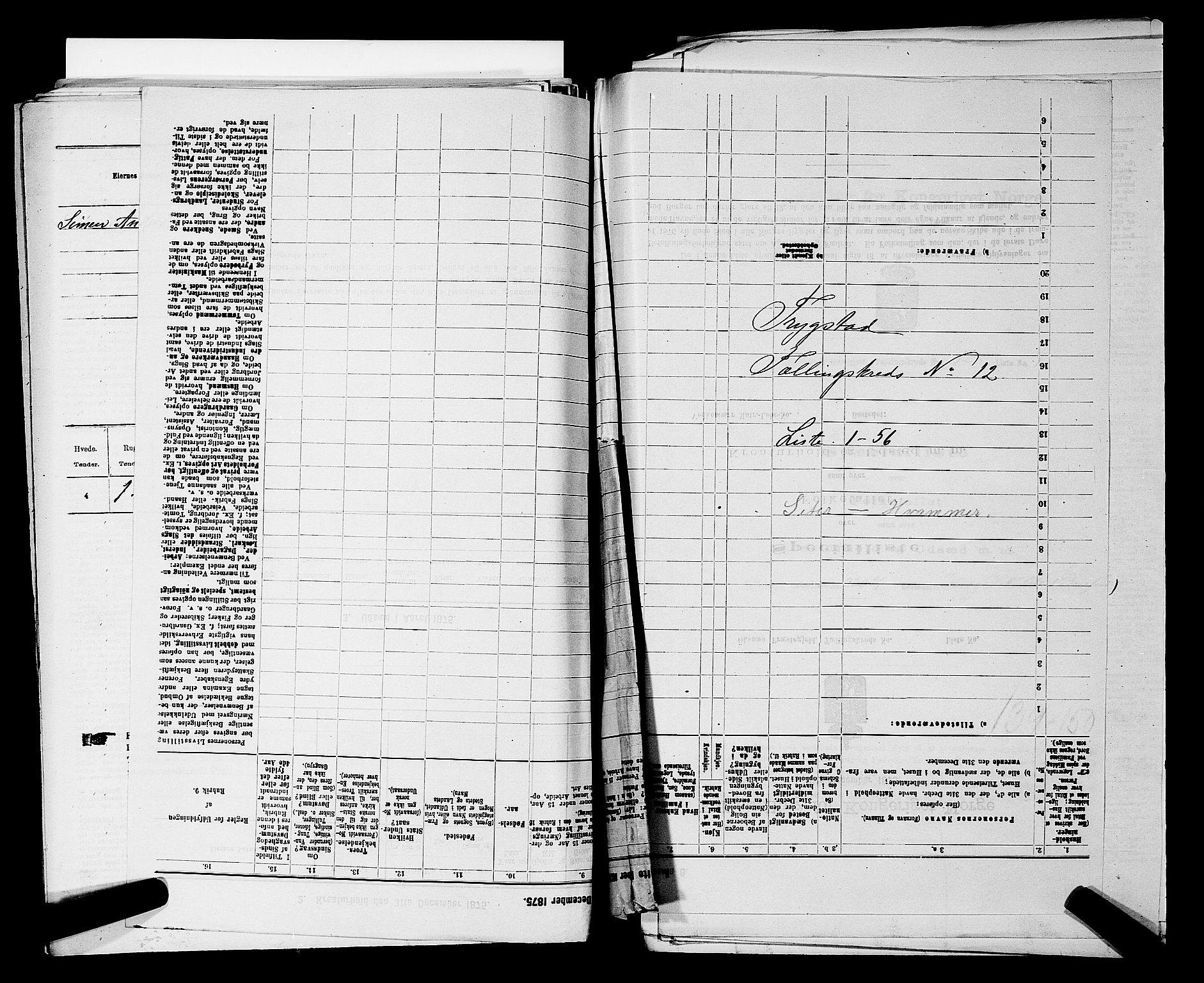 RA, 1875 census for 0122P Trøgstad, 1875, p. 1313