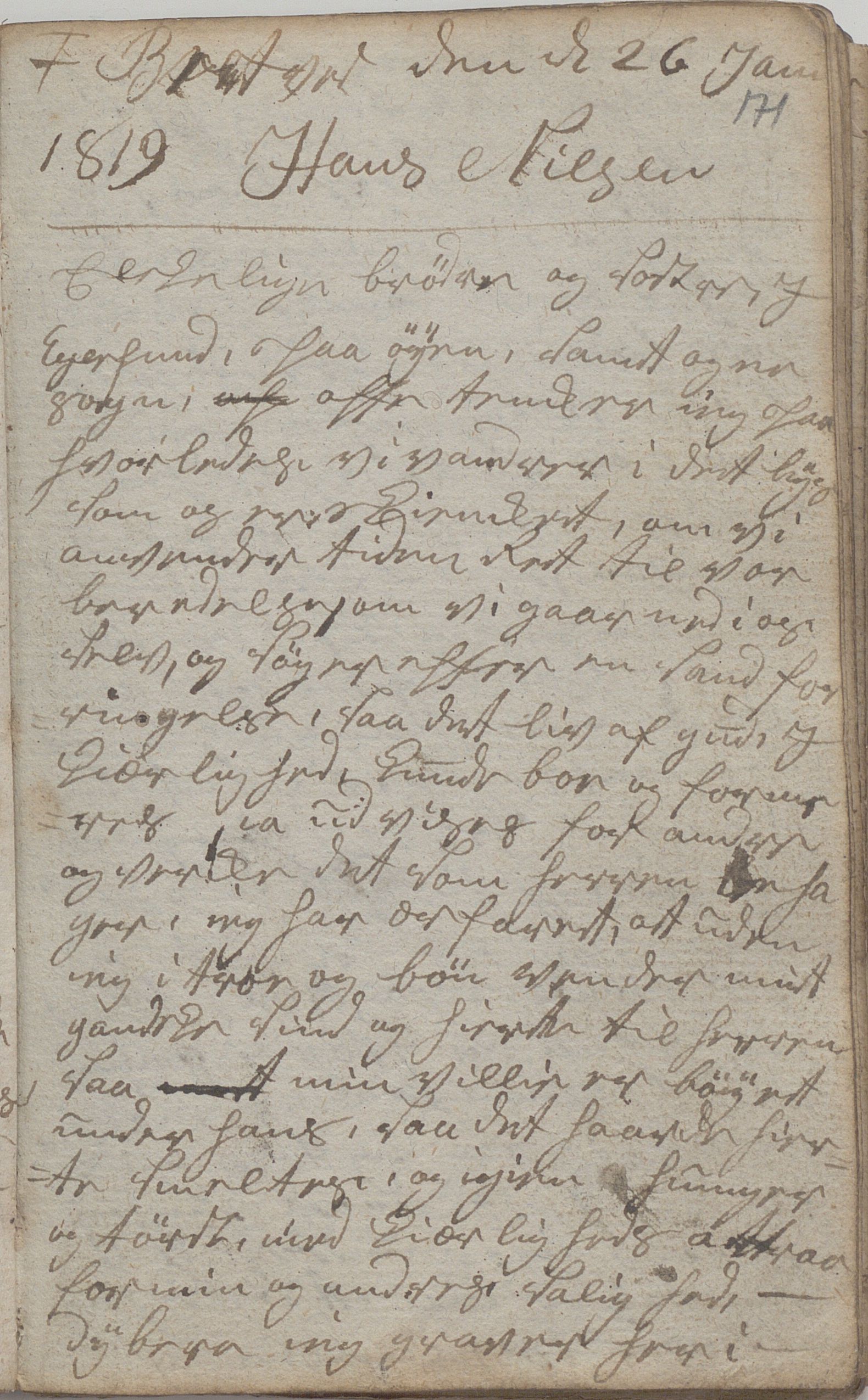 Heggtveitsamlingen, TMF/A-1007/H/L0048/0004: Brev, kopibøker. / "Schelbred I", 1787-1824, p. 171