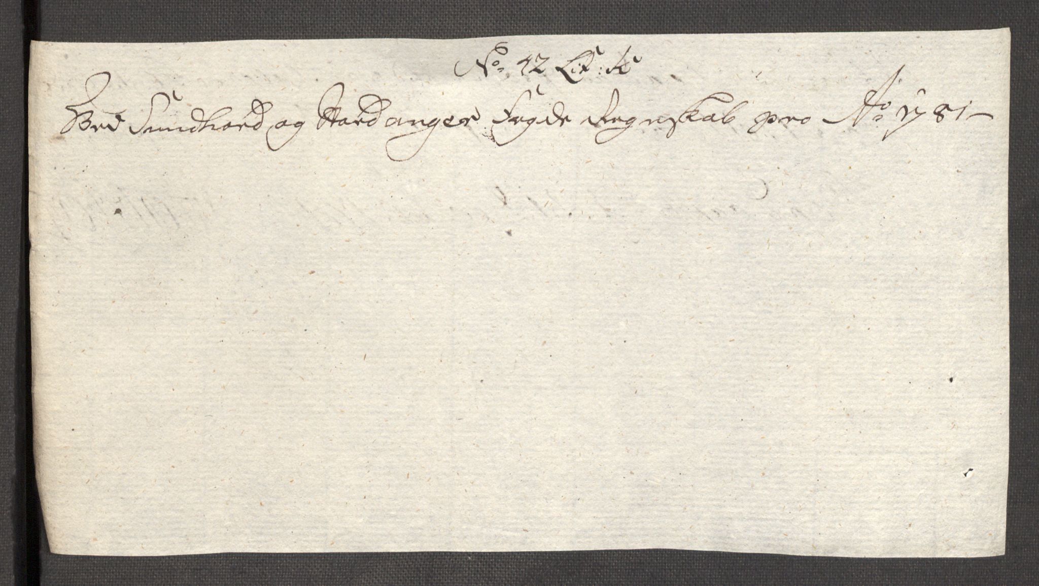 Rentekammeret inntil 1814, Reviderte regnskaper, Fogderegnskap, AV/RA-EA-4092/R48/L3097: Fogderegnskap Sunnhordland og Hardanger, 1781, p. 279