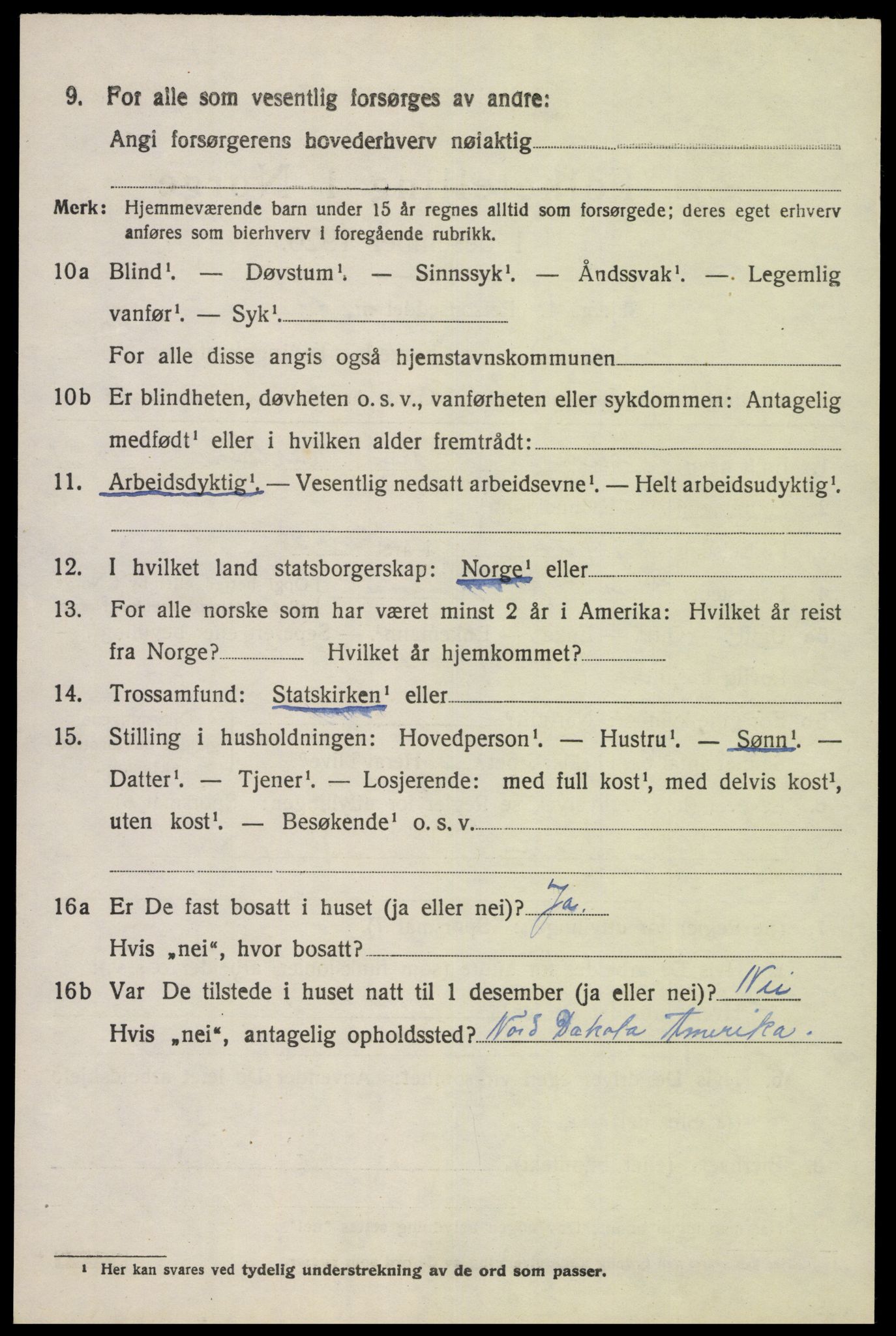 SAK, 1920 census for Spind, 1920, p. 1648