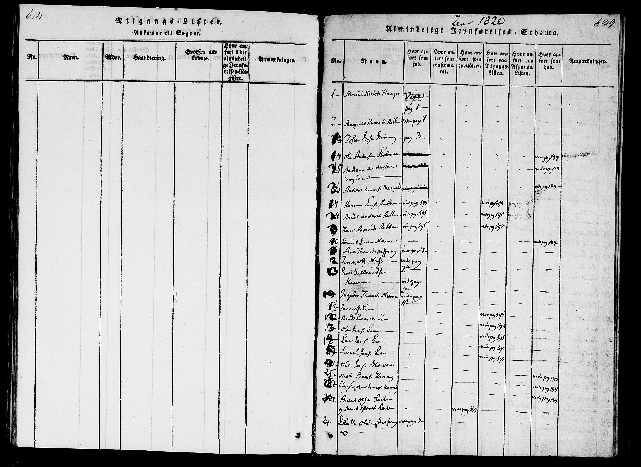 Ministerialprotokoller, klokkerbøker og fødselsregistre - Møre og Romsdal, AV/SAT-A-1454/592/L1023: Parish register (official) no. 592A02, 1820-1830, p. 638-639