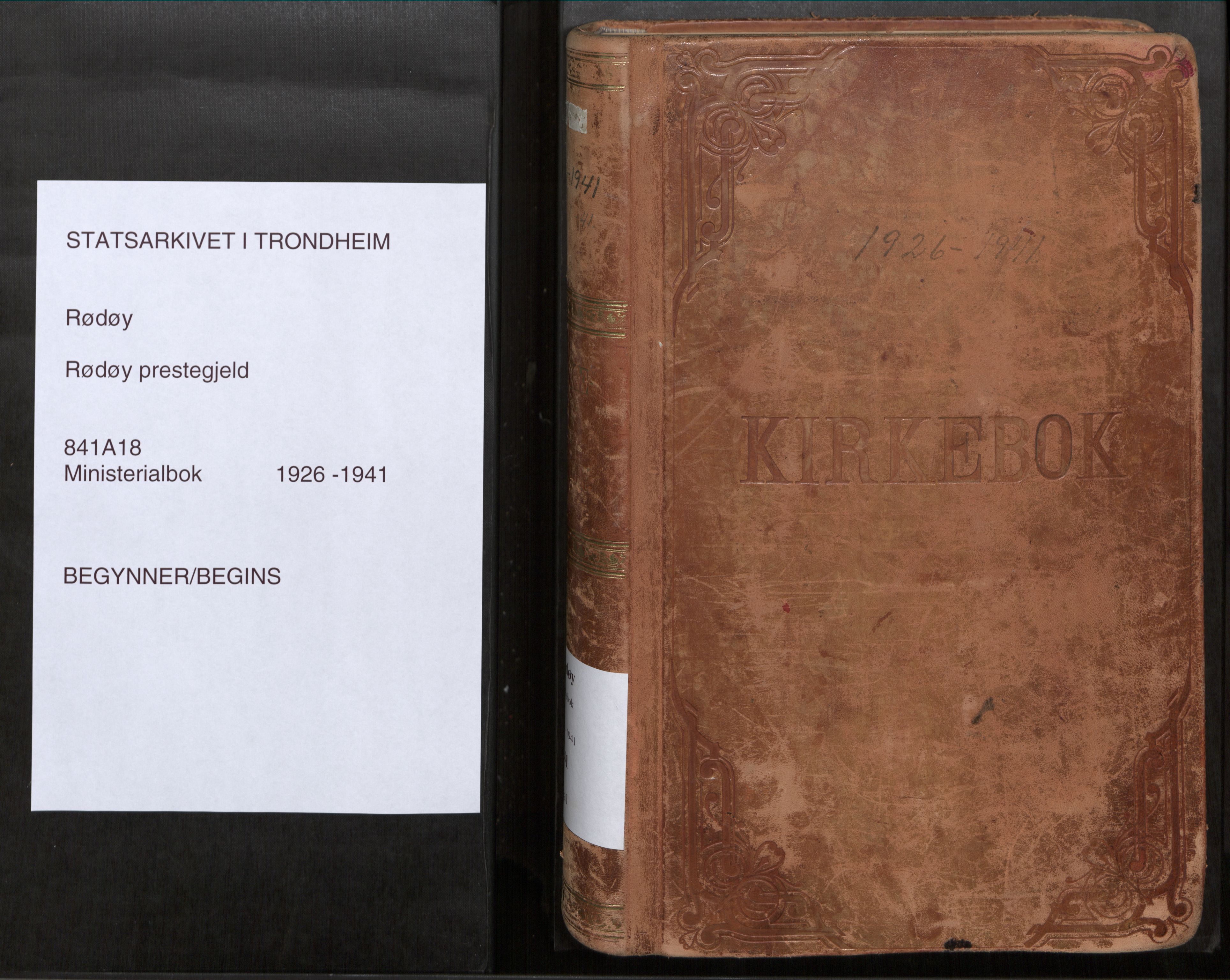 Rødøy sokneprestkontor, SAT/A-4397/2/H/Ha/Haa/L0001: Parish register (official) no. 1, 1926-1941