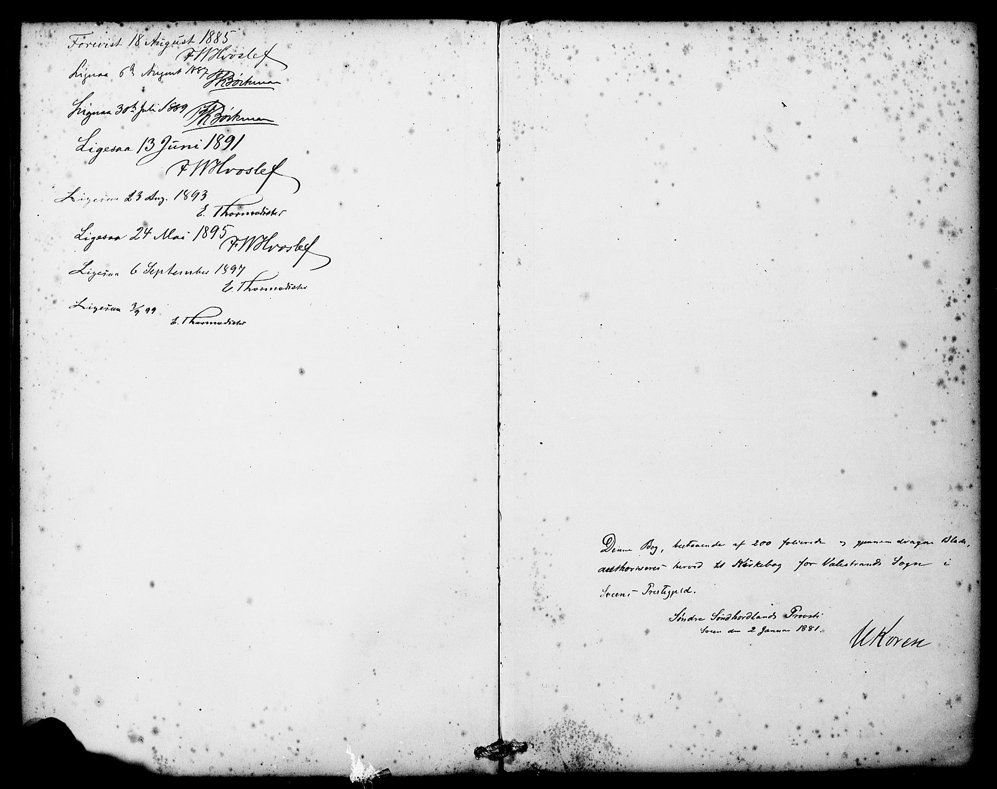 Sveio Sokneprestembete, SAB/A-78501/H/Haa: Parish register (official) no. C 2, 1881-1899