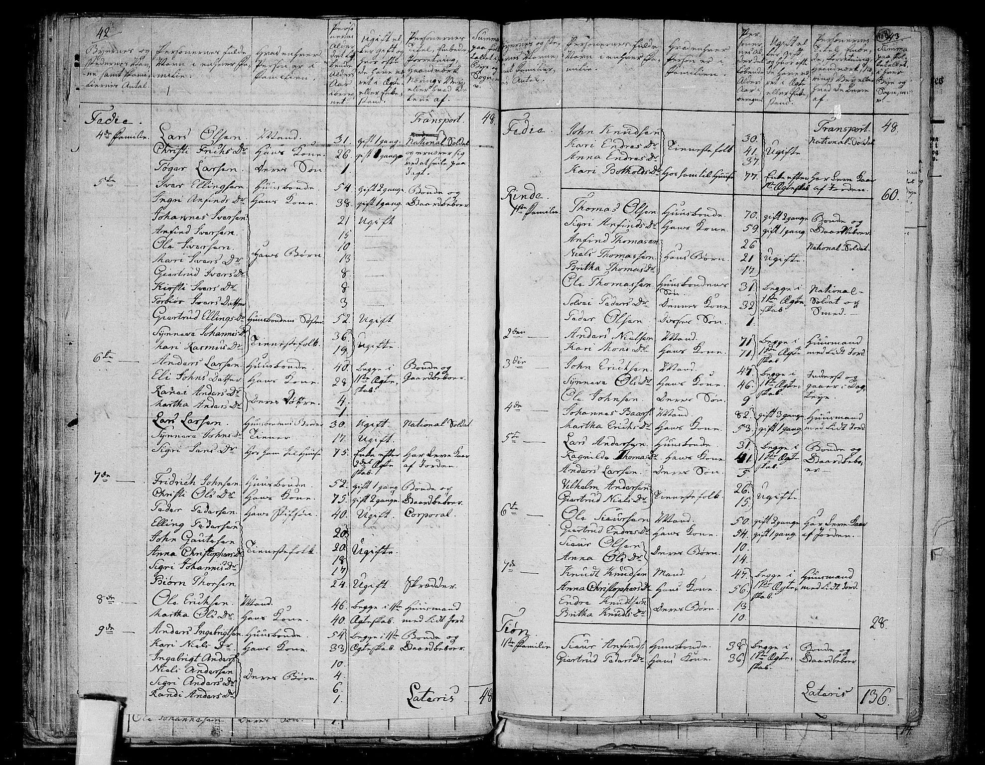 RA, 1801 census for 1419P Leikanger, 1801, p. 187b-188a