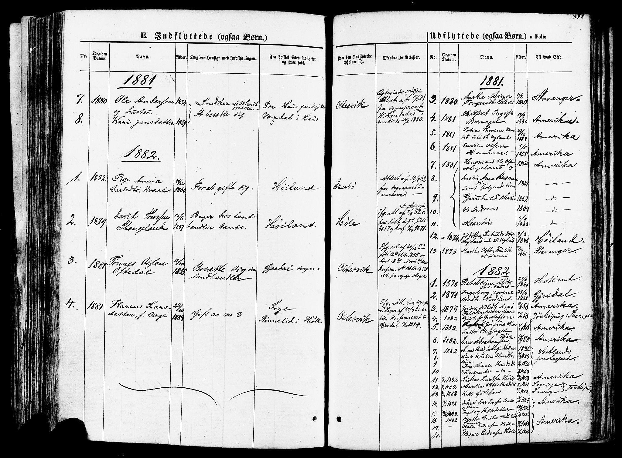 Høgsfjord sokneprestkontor, SAST/A-101624/H/Ha/Haa/L0002: Parish register (official) no. A 2, 1855-1885, p. 348