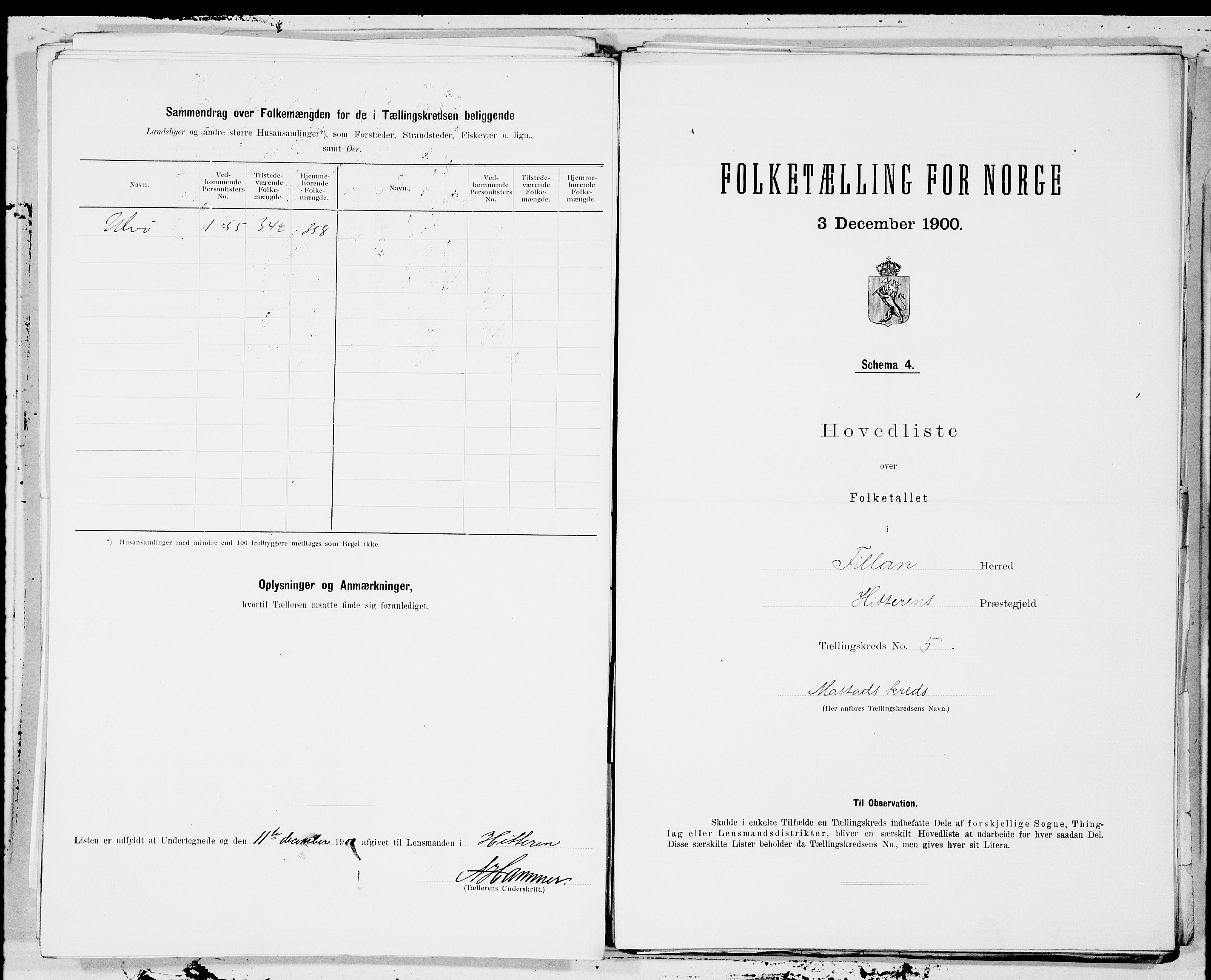 SAT, 1900 census for Fillan, 1900, p. 10