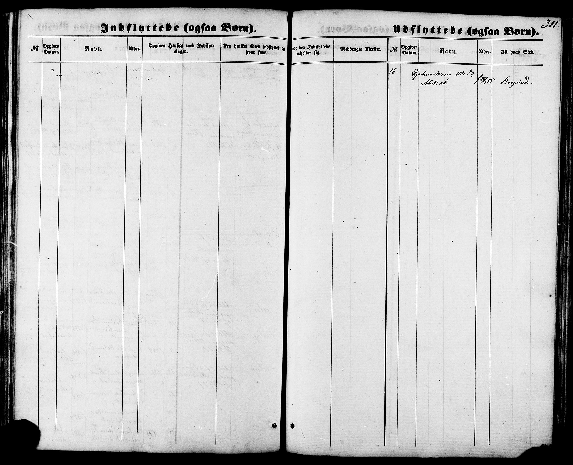 Ministerialprotokoller, klokkerbøker og fødselsregistre - Møre og Romsdal, AV/SAT-A-1454/522/L0314: Parish register (official) no. 522A09, 1863-1877, p. 311