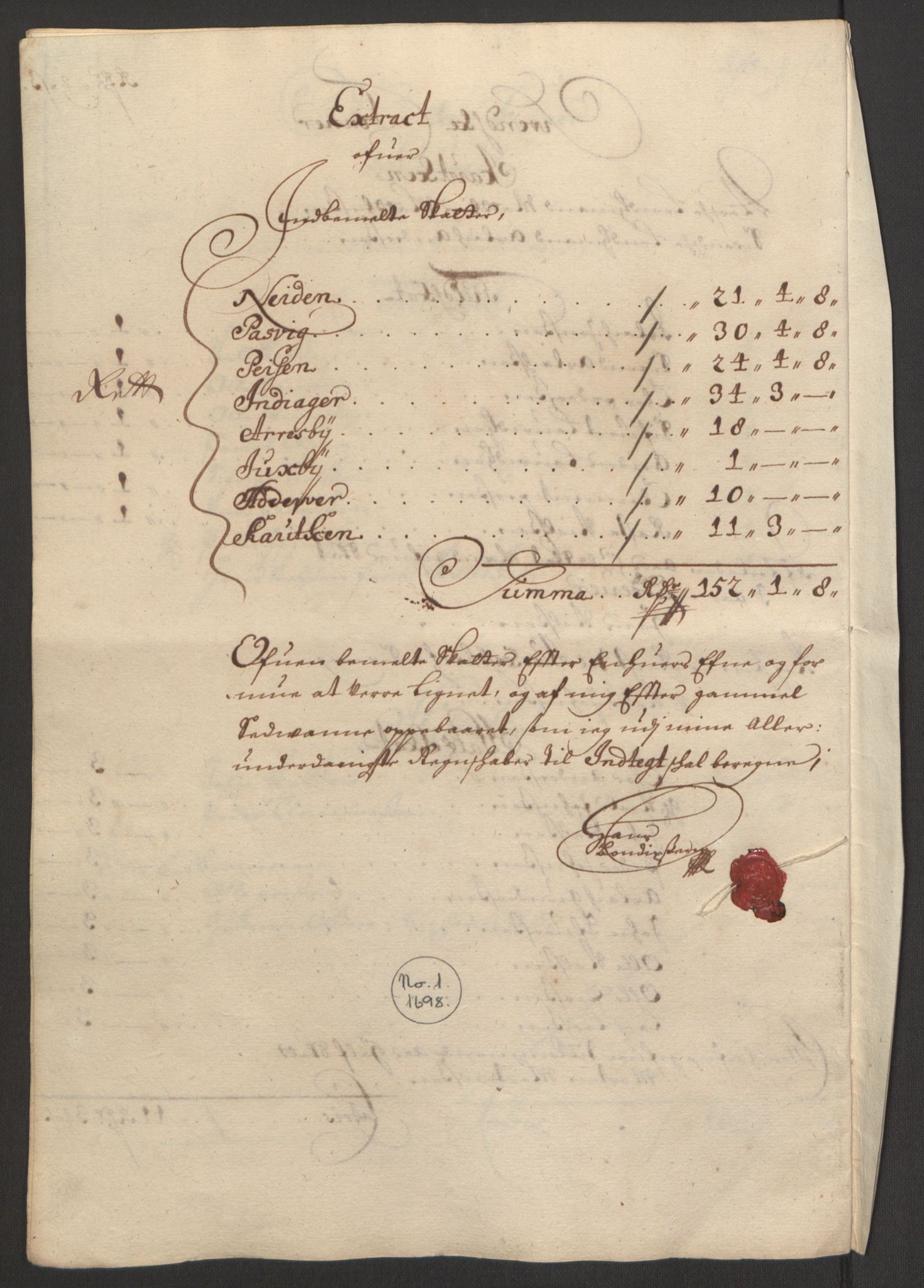 Rentekammeret inntil 1814, Reviderte regnskaper, Fogderegnskap, RA/EA-4092/R69/L4851: Fogderegnskap Finnmark/Vardøhus, 1691-1700, p. 355