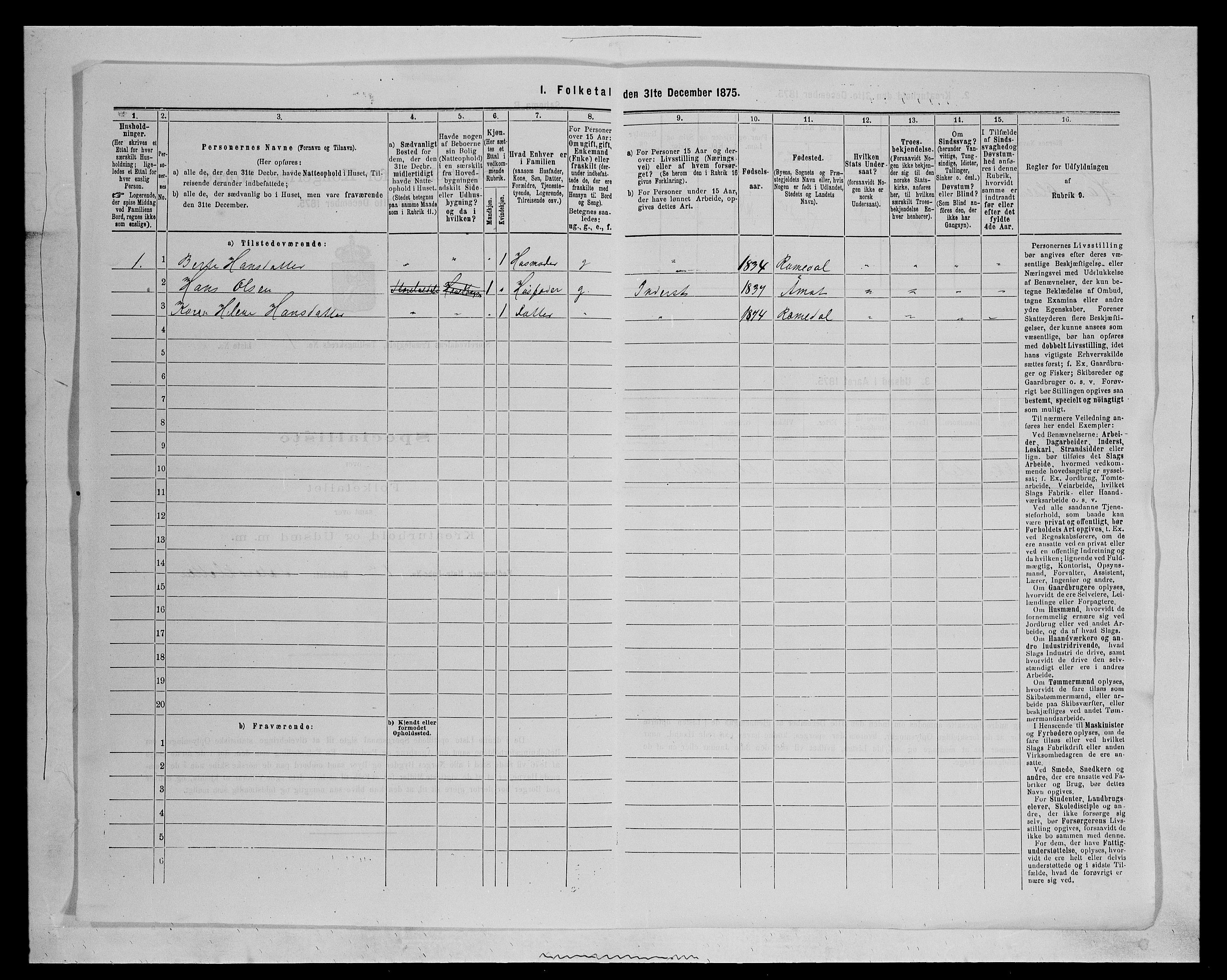 SAH, 1875 census for 0430P Stor-Elvdal, 1875, p. 56