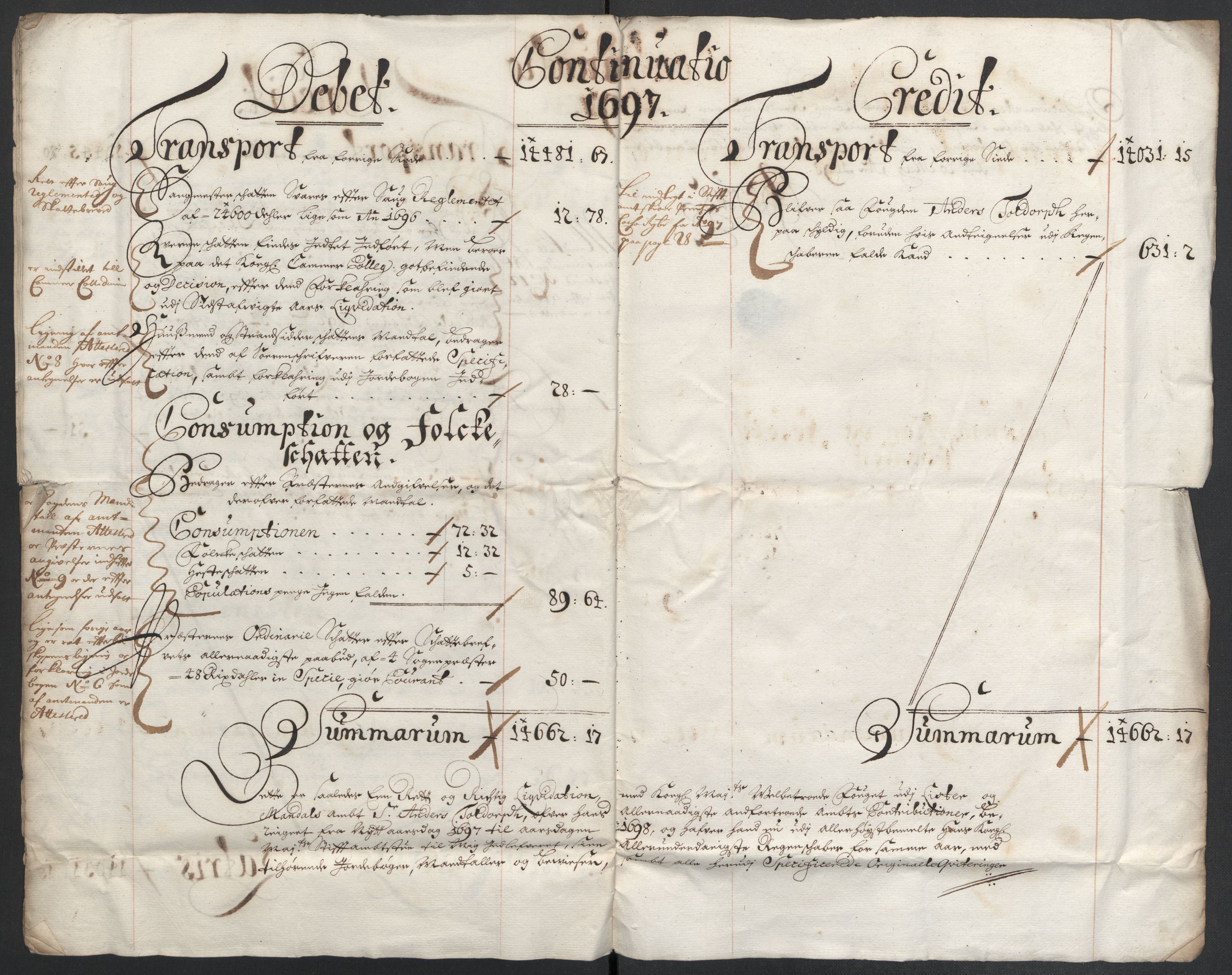 Rentekammeret inntil 1814, Reviderte regnskaper, Fogderegnskap, AV/RA-EA-4092/R43/L2546: Fogderegnskap Lista og Mandal, 1696-1697, p. 183