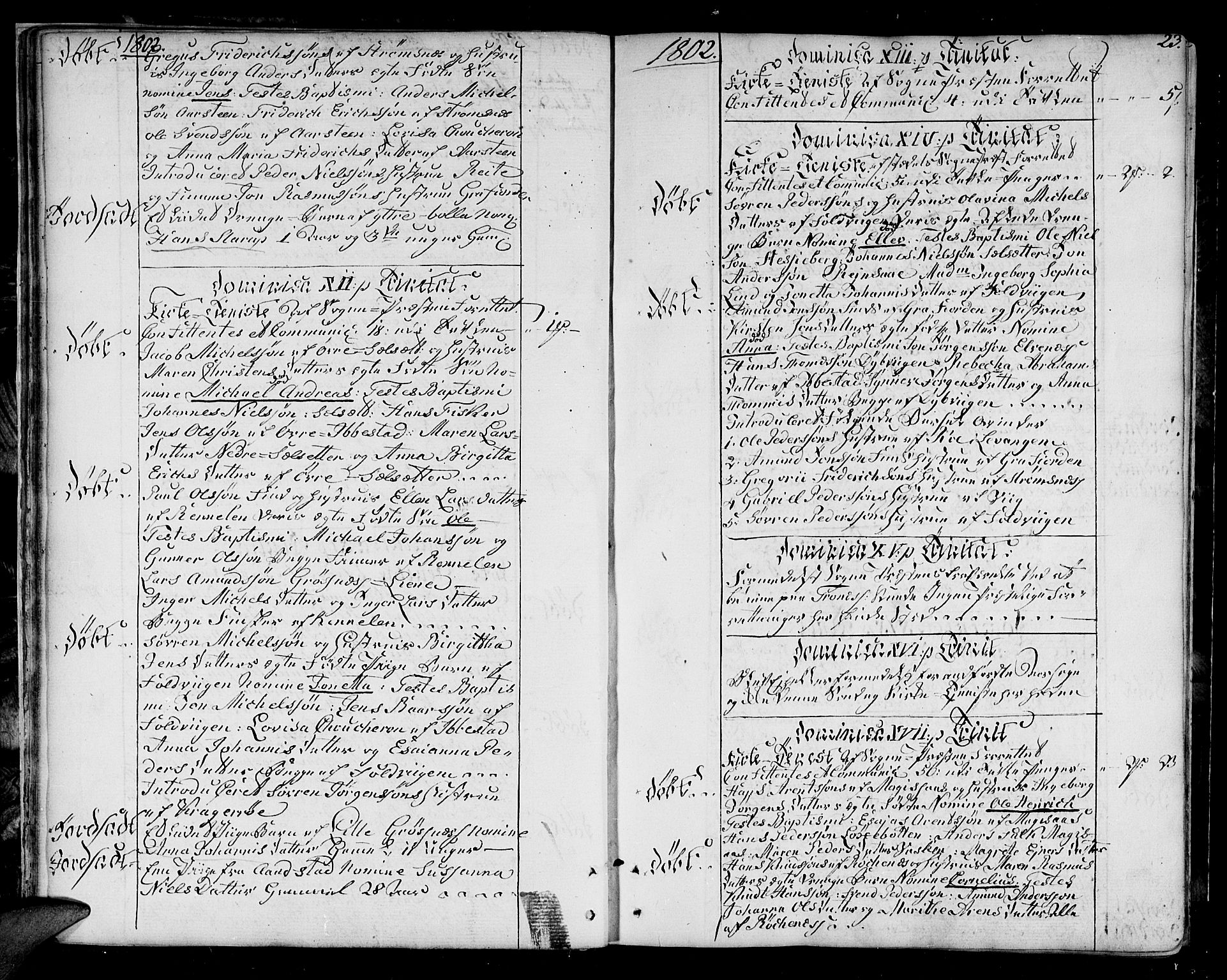 Ibestad sokneprestembete, SATØ/S-0077/H/Ha/Haa/L0004kirke: Parish register (official) no. 4, 1801-1824, p. 23