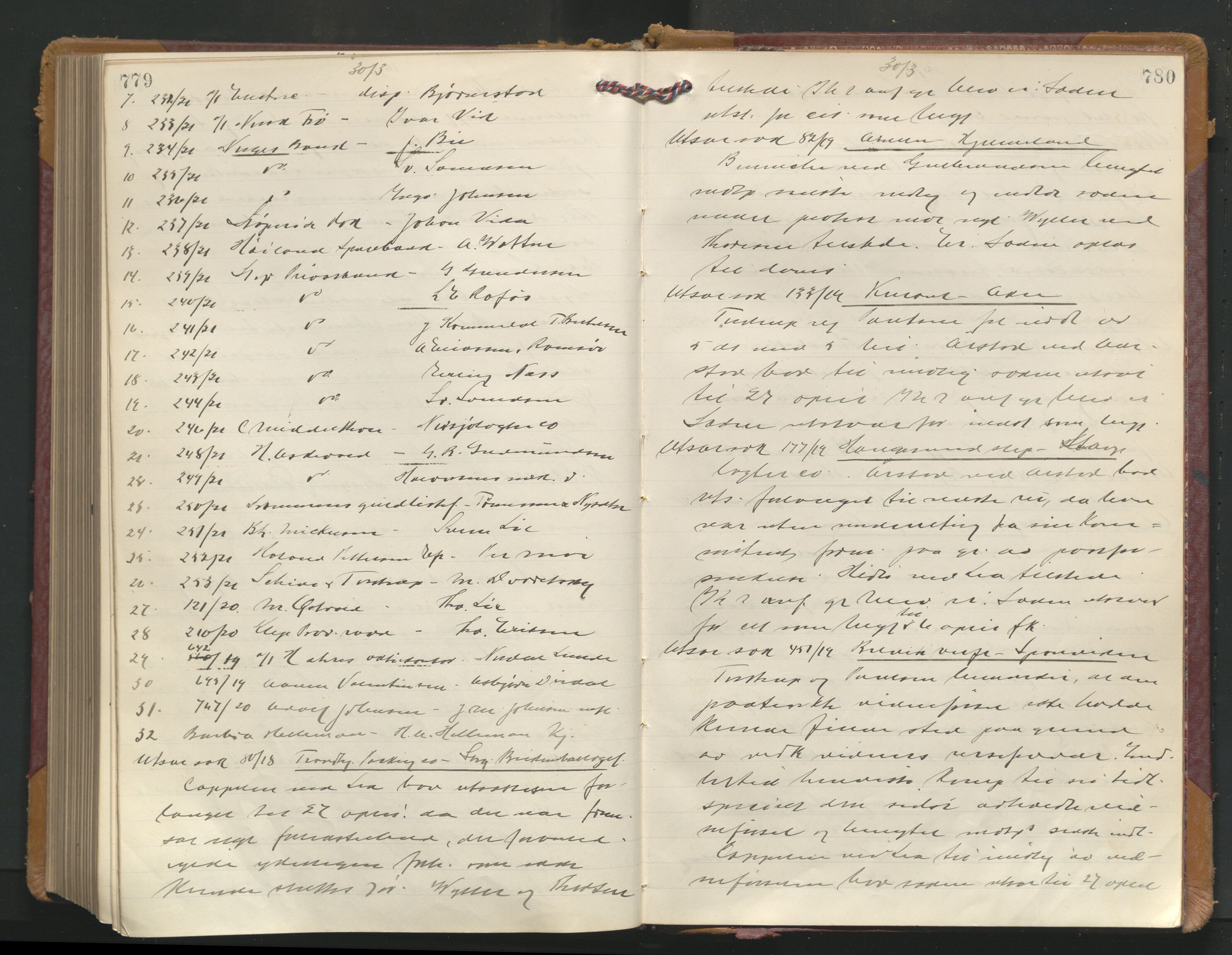 Stavanger byrett, AV/SAST-A-100455/001/3/320/3201BA/L0001: Bytingprotokoll, 1920-1921, p. 779-780