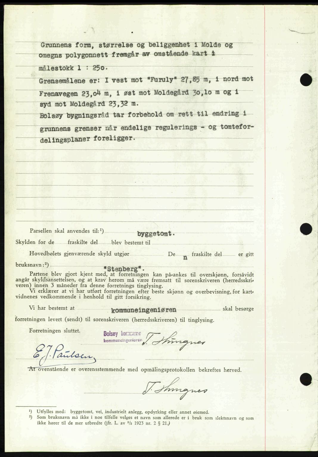 Romsdal sorenskriveri, AV/SAT-A-4149/1/2/2C: Mortgage book no. A22, 1947-1947, Diary no: : 575/1947