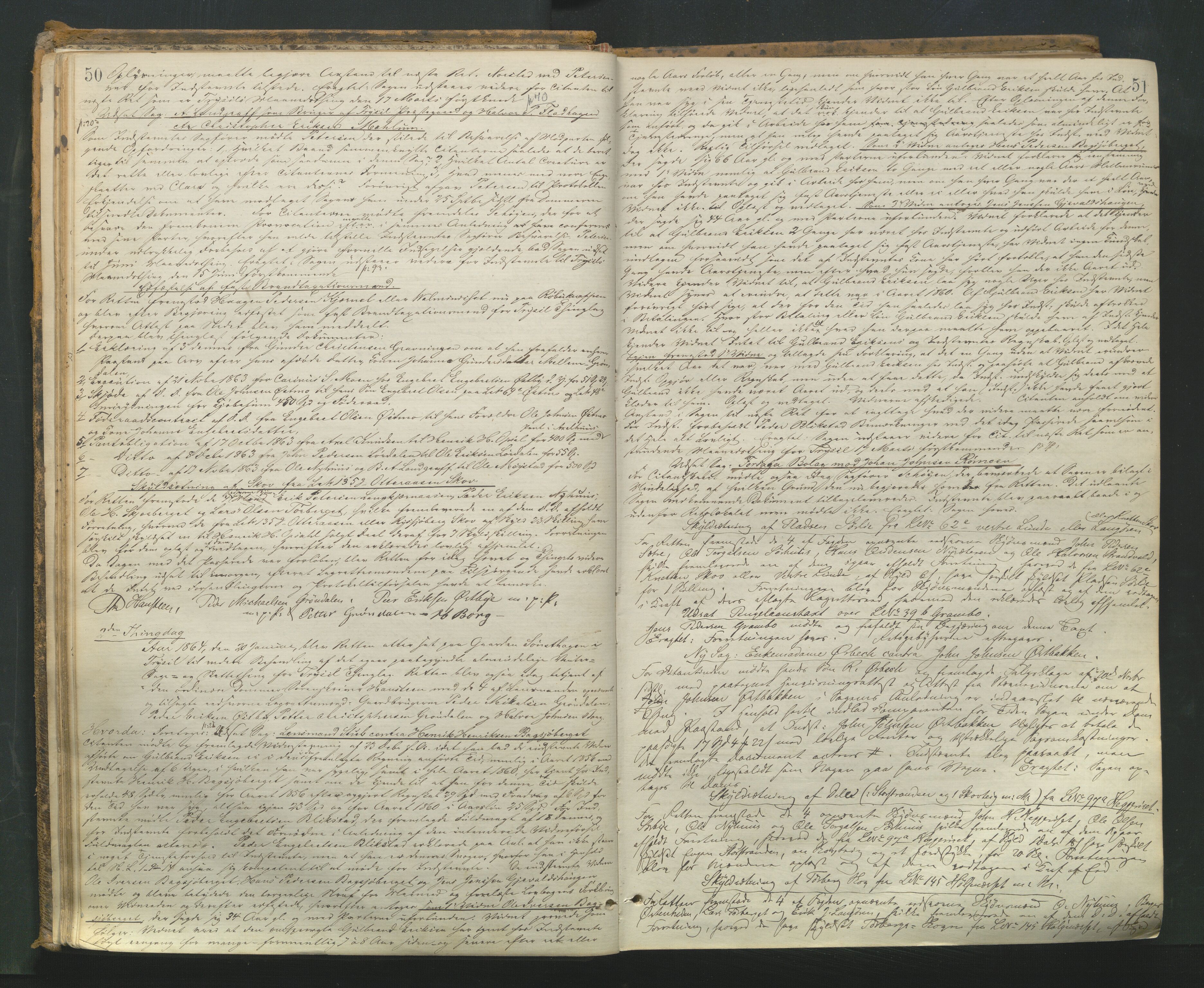 Sør-Østerdal sorenskriveri, AV/SAH-TING-018/G/Gb/L0004: Tingbok, 1863-1871, p. 50-51