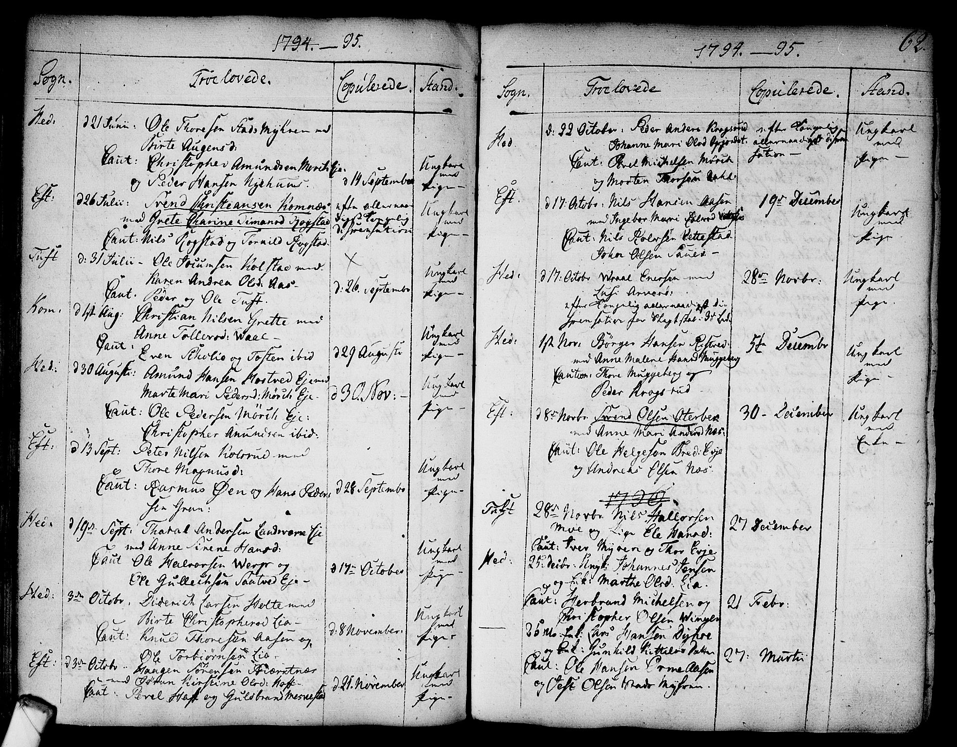 Sandsvær kirkebøker, AV/SAKO-A-244/F/Fa/L0002a: Parish register (official) no. I 2, 1725-1809, p. 62