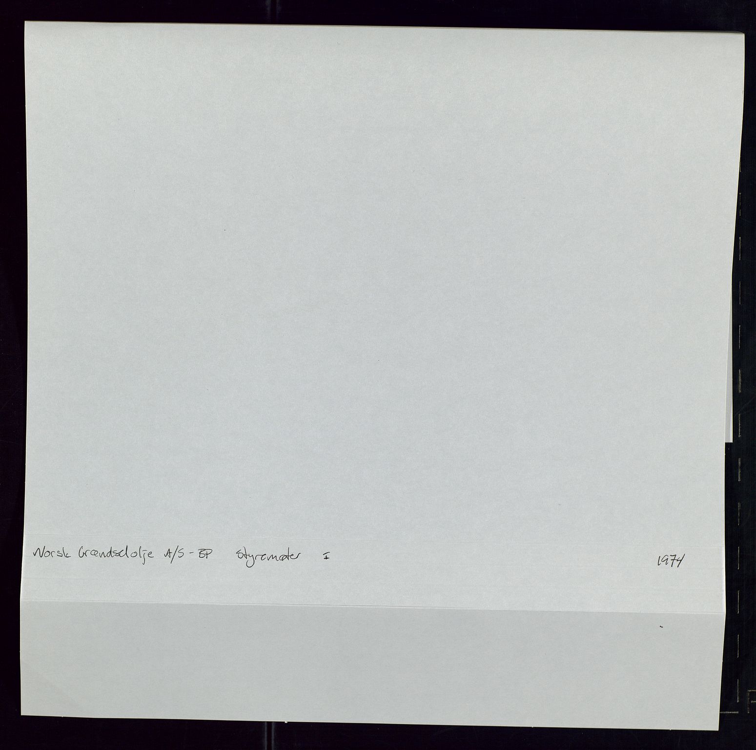 PA 1544 - Norsk Brændselolje A/S, AV/SAST-A-101965/1/A/Ab/L0006/0002: Styremøter  / Styremøter 1974, 1974, p. 2