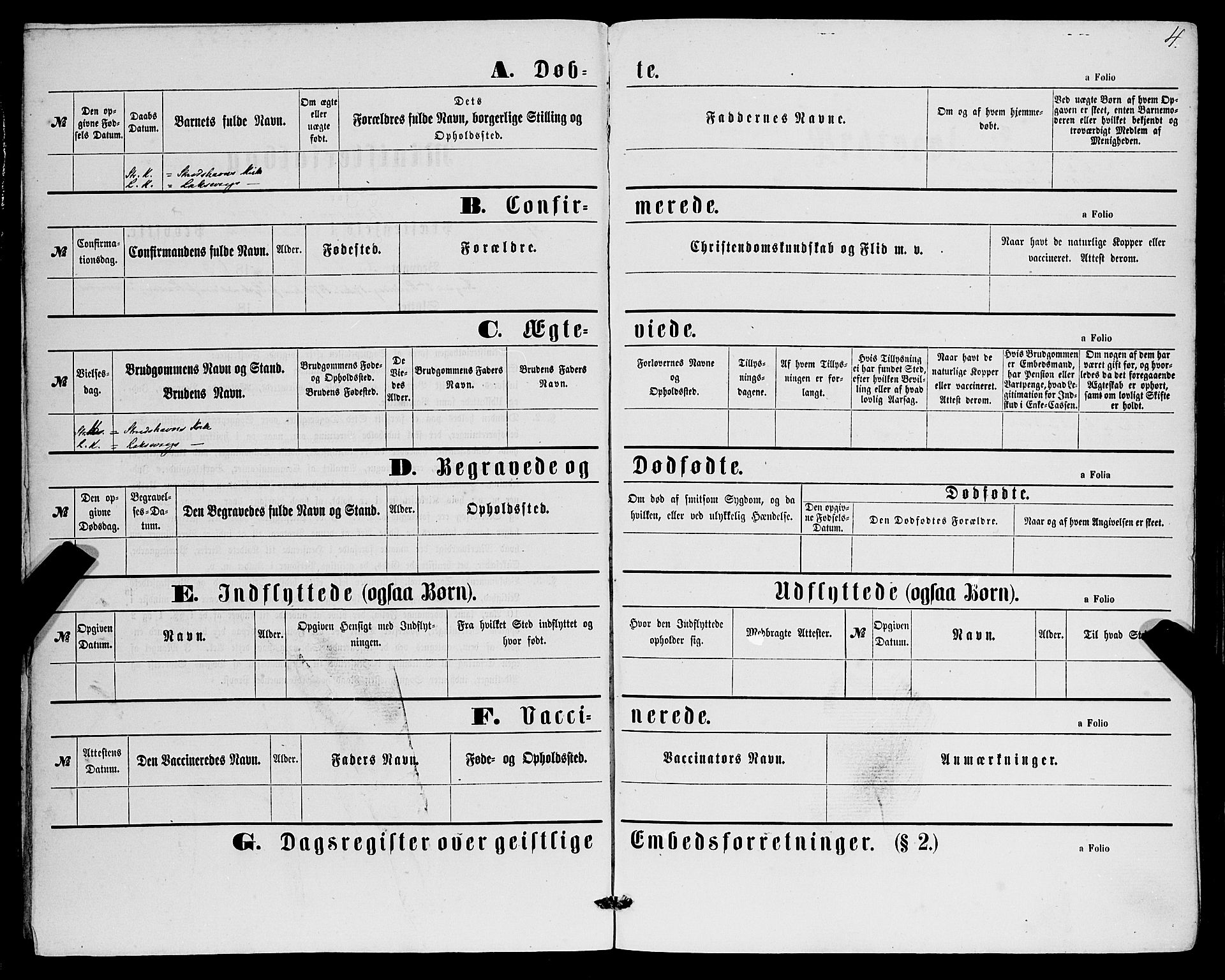 Askøy Sokneprestembete, AV/SAB-A-74101/H/Ha/Haa/Haaa/L0009: Parish register (official) no. A 9, 1863-1877, p. 4