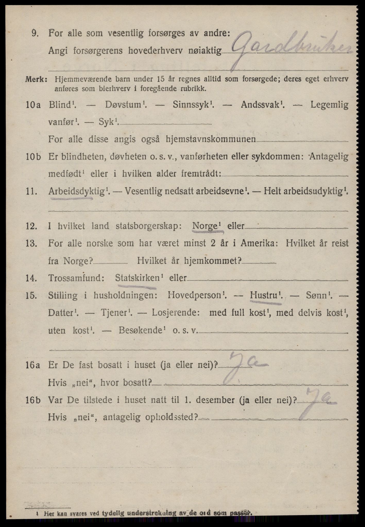 SAT, 1920 census for Vartdal, 1920, p. 734