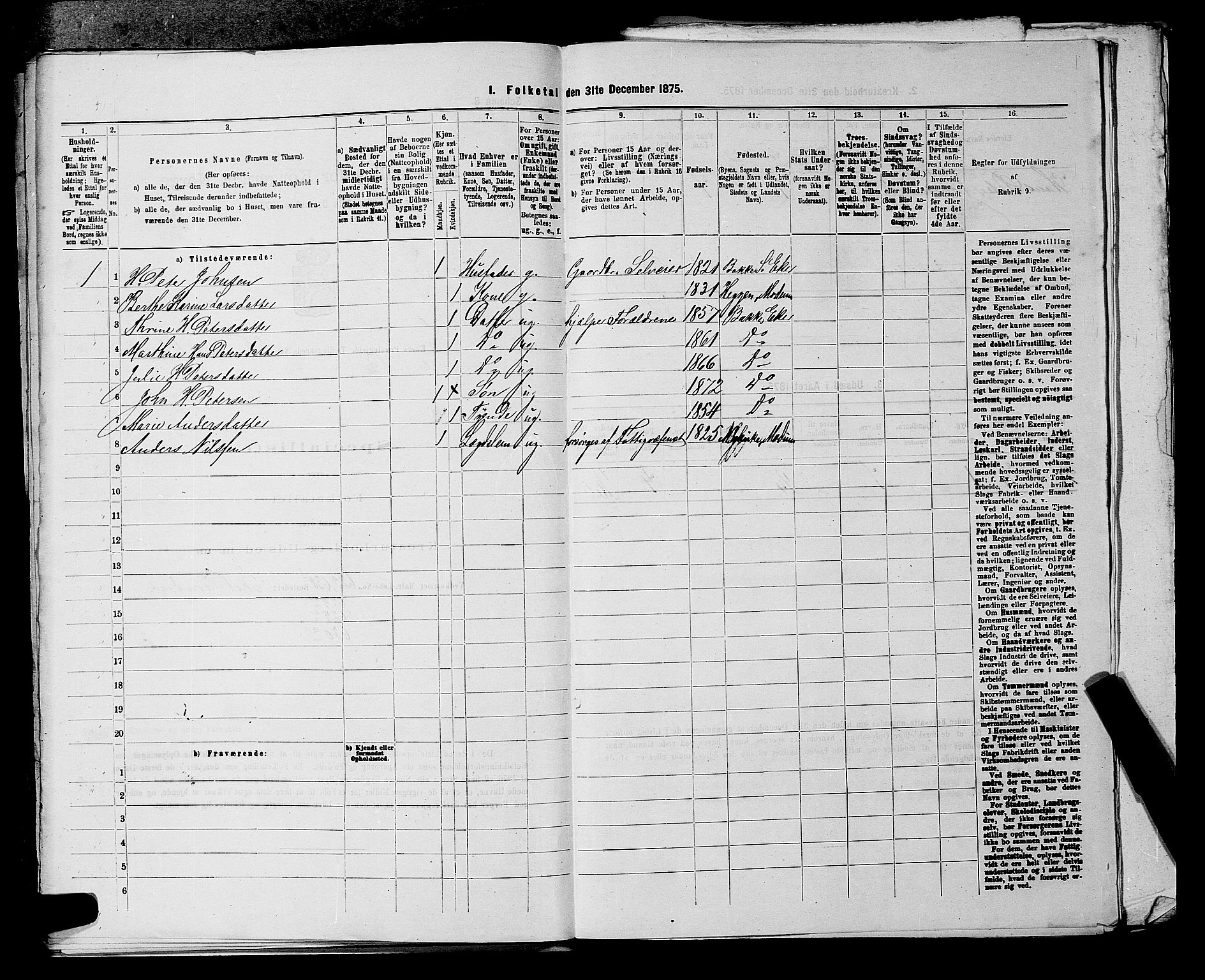 SAKO, 1875 census for 0624P Eiker, 1875, p. 4433