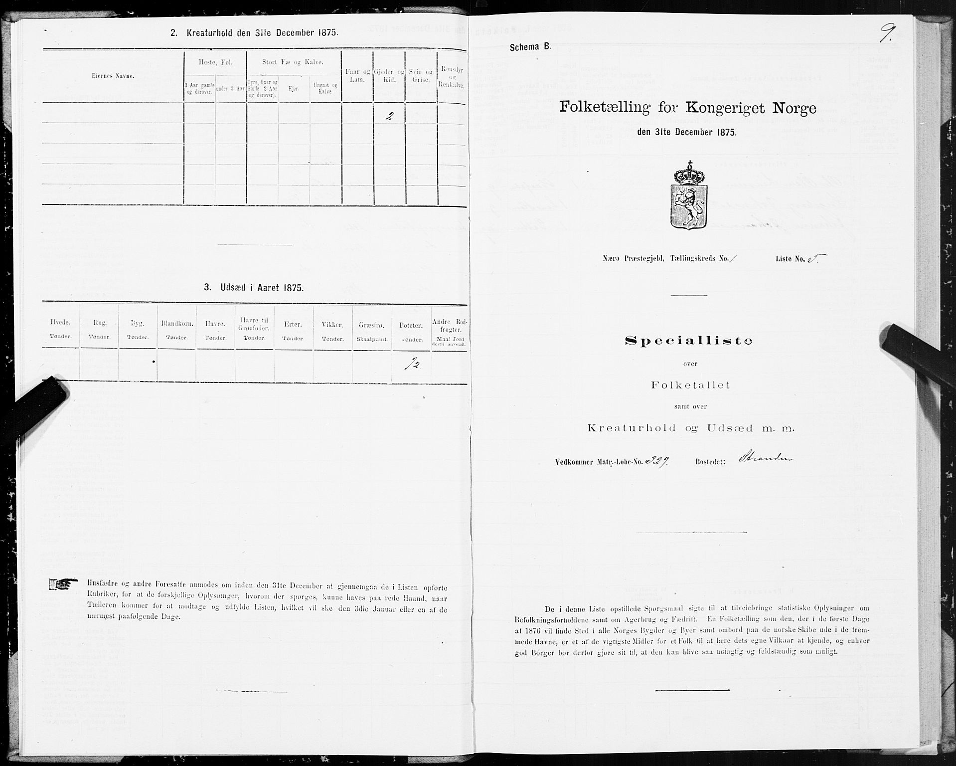 SAT, 1875 census for 1751P Nærøy, 1875, p. 1009