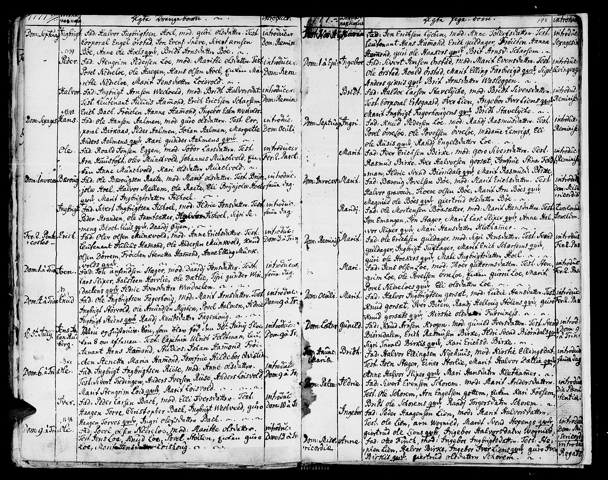 Ministerialprotokoller, klokkerbøker og fødselsregistre - Sør-Trøndelag, SAT/A-1456/678/L0891: Parish register (official) no. 678A01, 1739-1780, p. 198