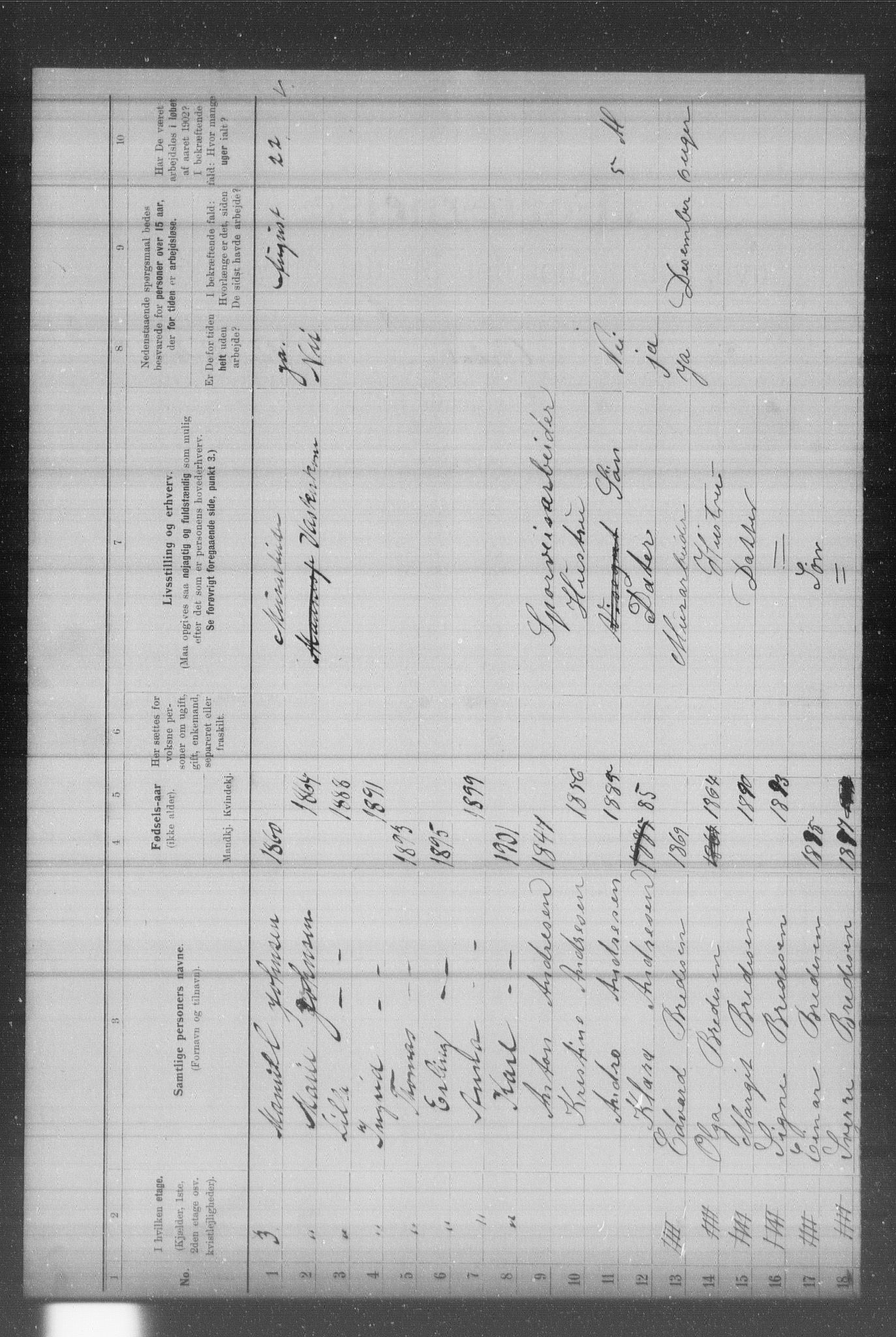 OBA, Municipal Census 1902 for Kristiania, 1902, p. 466