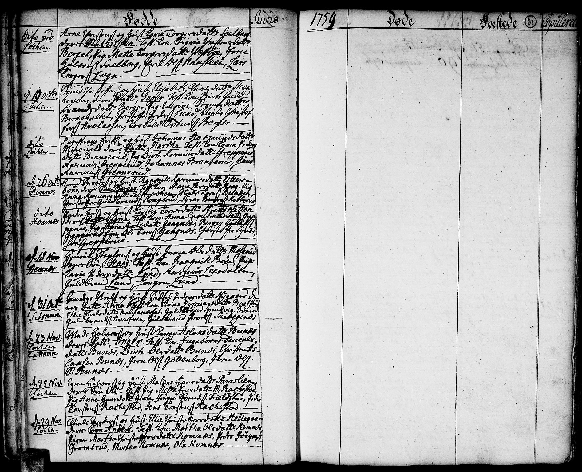 Høland prestekontor Kirkebøker, AV/SAO-A-10346a/F/Fa/L0004: Parish register (official) no. I 4, 1757-1780, p. 31