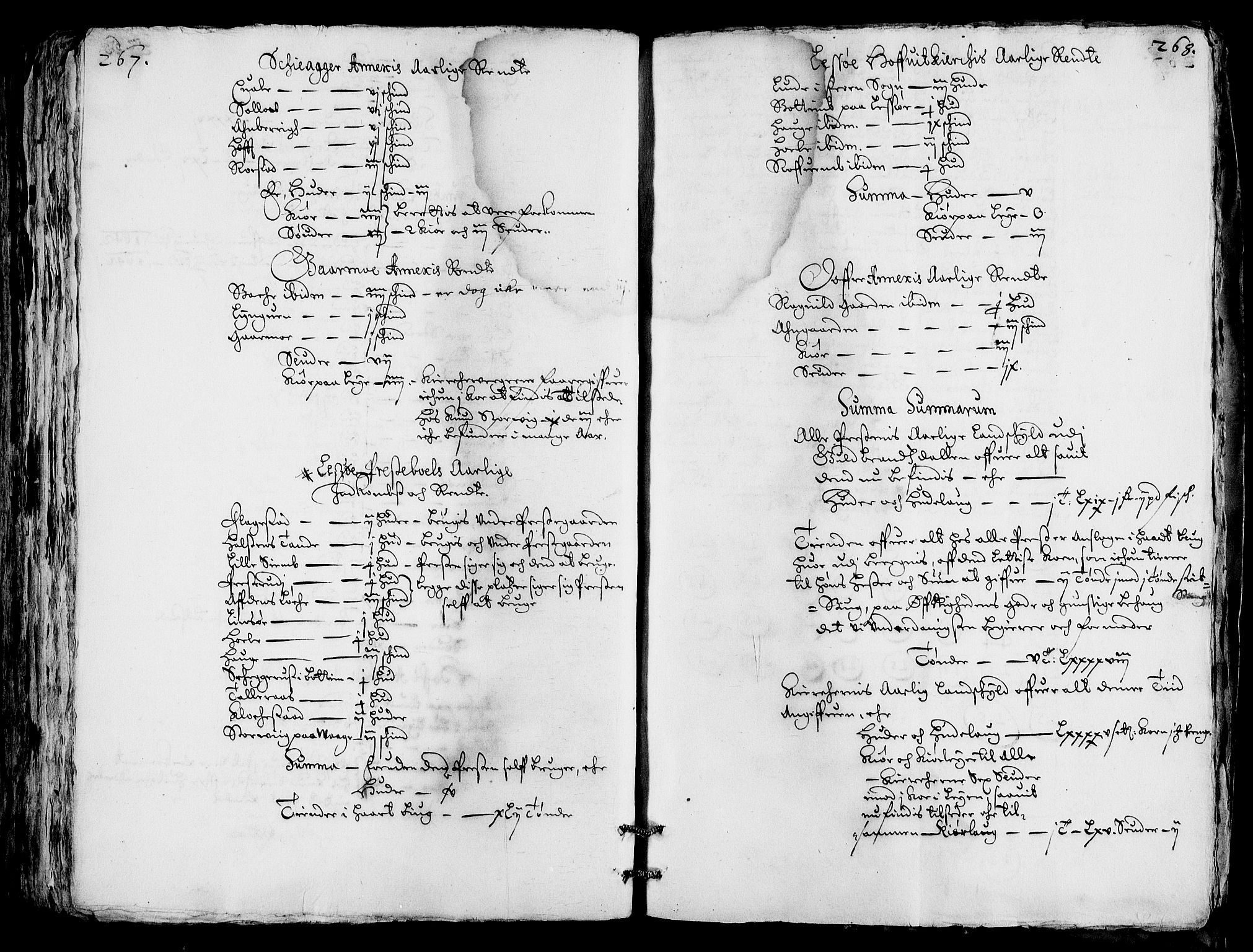 Rentekammeret inntil 1814, Realistisk ordnet avdeling, AV/RA-EA-4070/Fc/Fca/L0001/0004: [Ca I]  Akershus stift / Jordebok over kirkene og prestebolene i Oslo og Hamar stift, 1664, p. 267-268