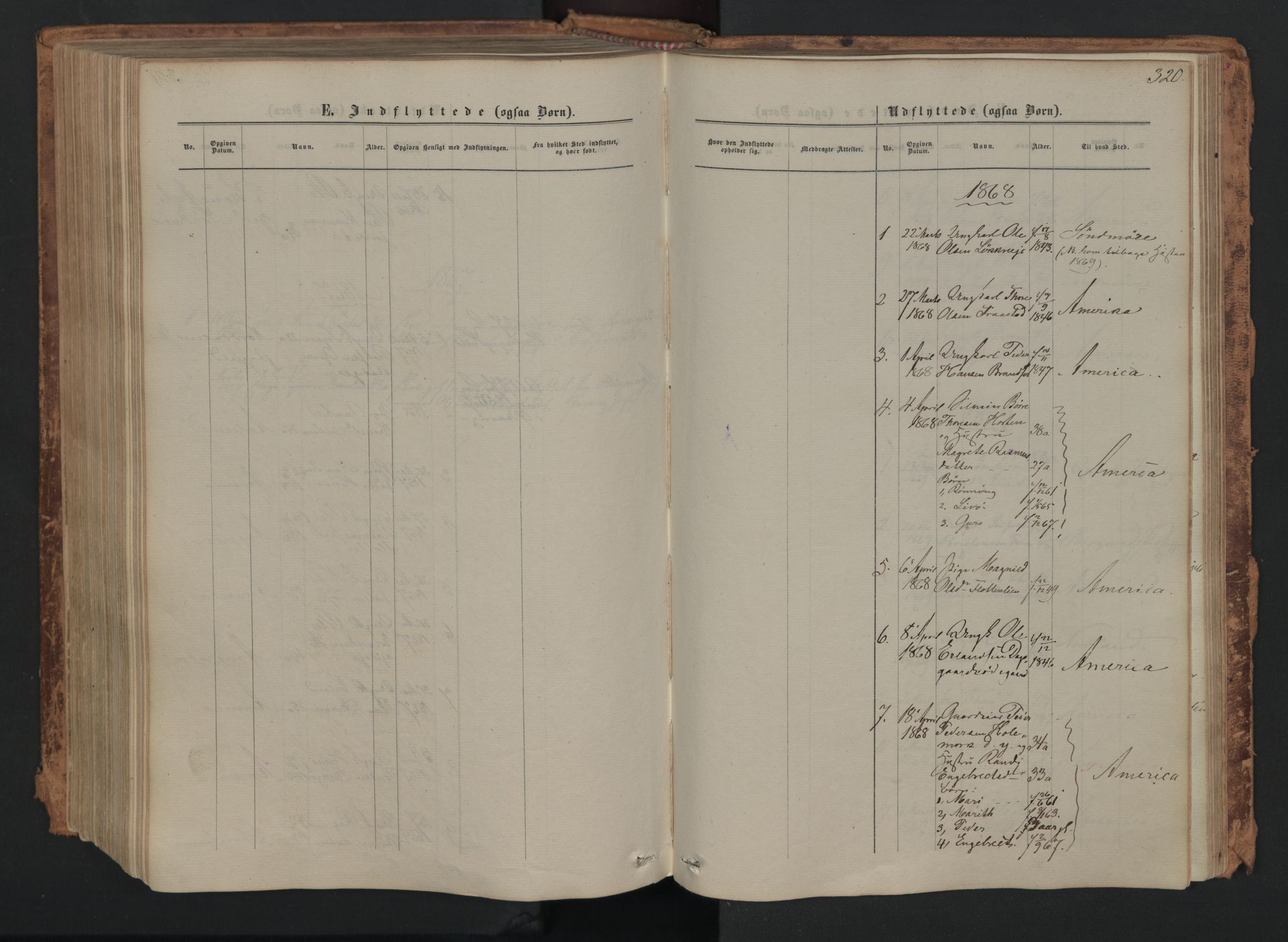 Skjåk prestekontor, SAH/PREST-072/H/Ha/Haa/L0001: Parish register (official) no. 1, 1863-1879, p. 320