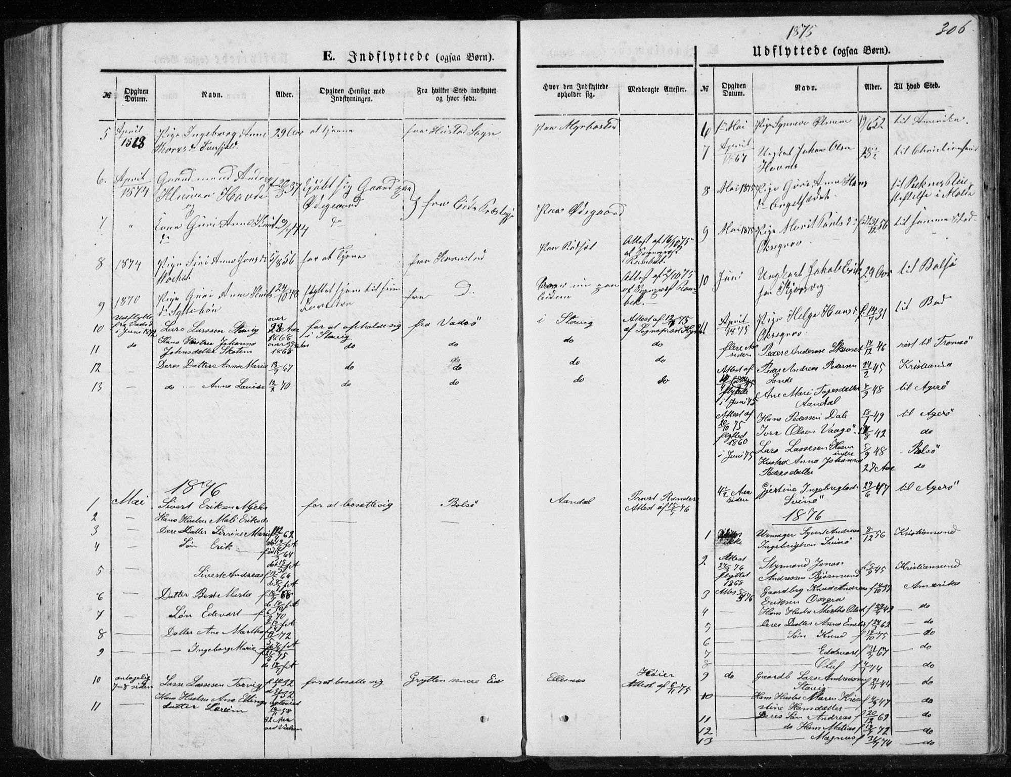 Ministerialprotokoller, klokkerbøker og fødselsregistre - Møre og Romsdal, SAT/A-1454/565/L0754: Parish register (copy) no. 565C03, 1870-1896, p. 306