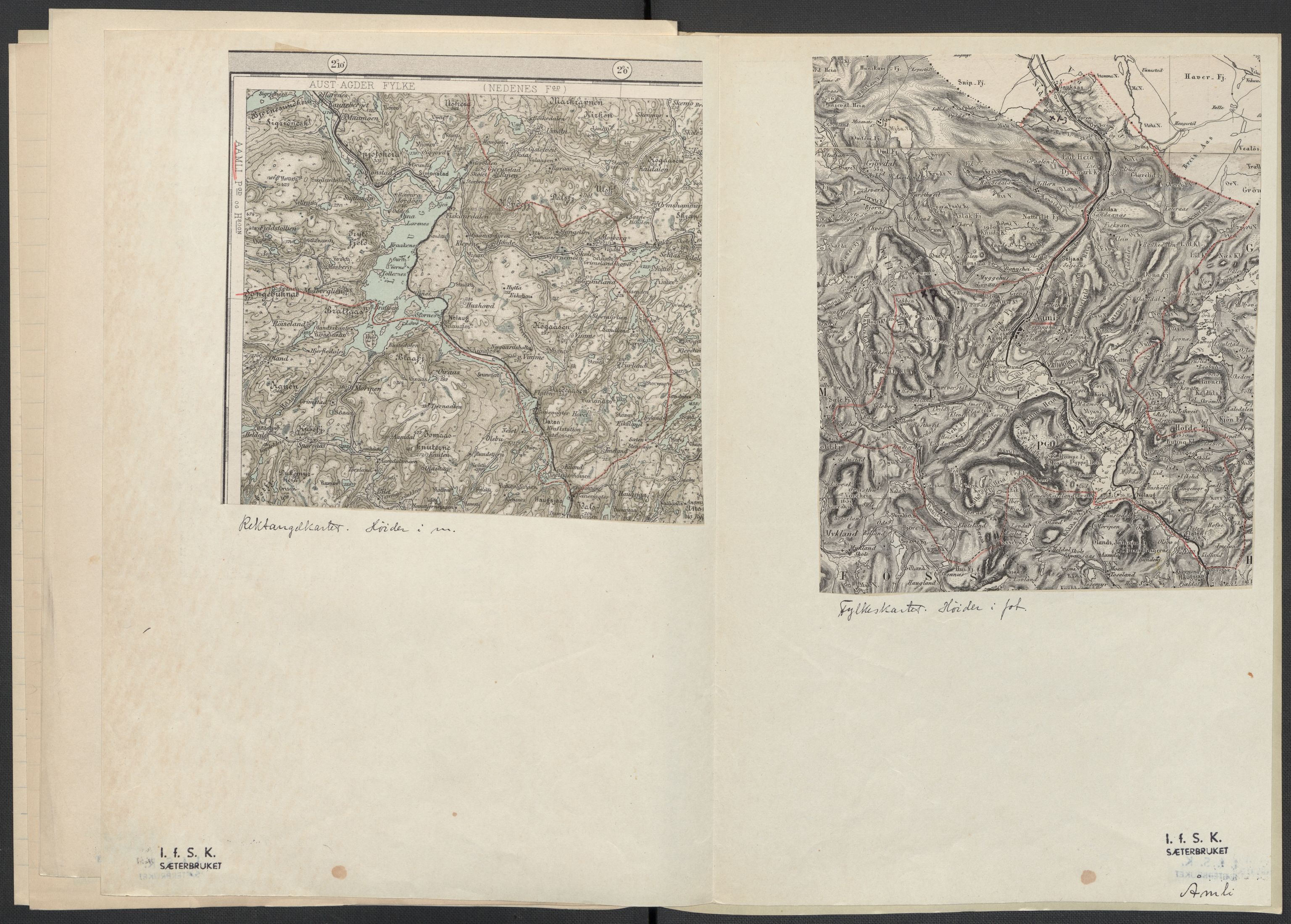 Instituttet for sammenlignende kulturforskning, AV/RA-PA-0424/F/Fc/L0008/0001: Eske B8: / Aust-Agder (perm XIX), 1932-1938