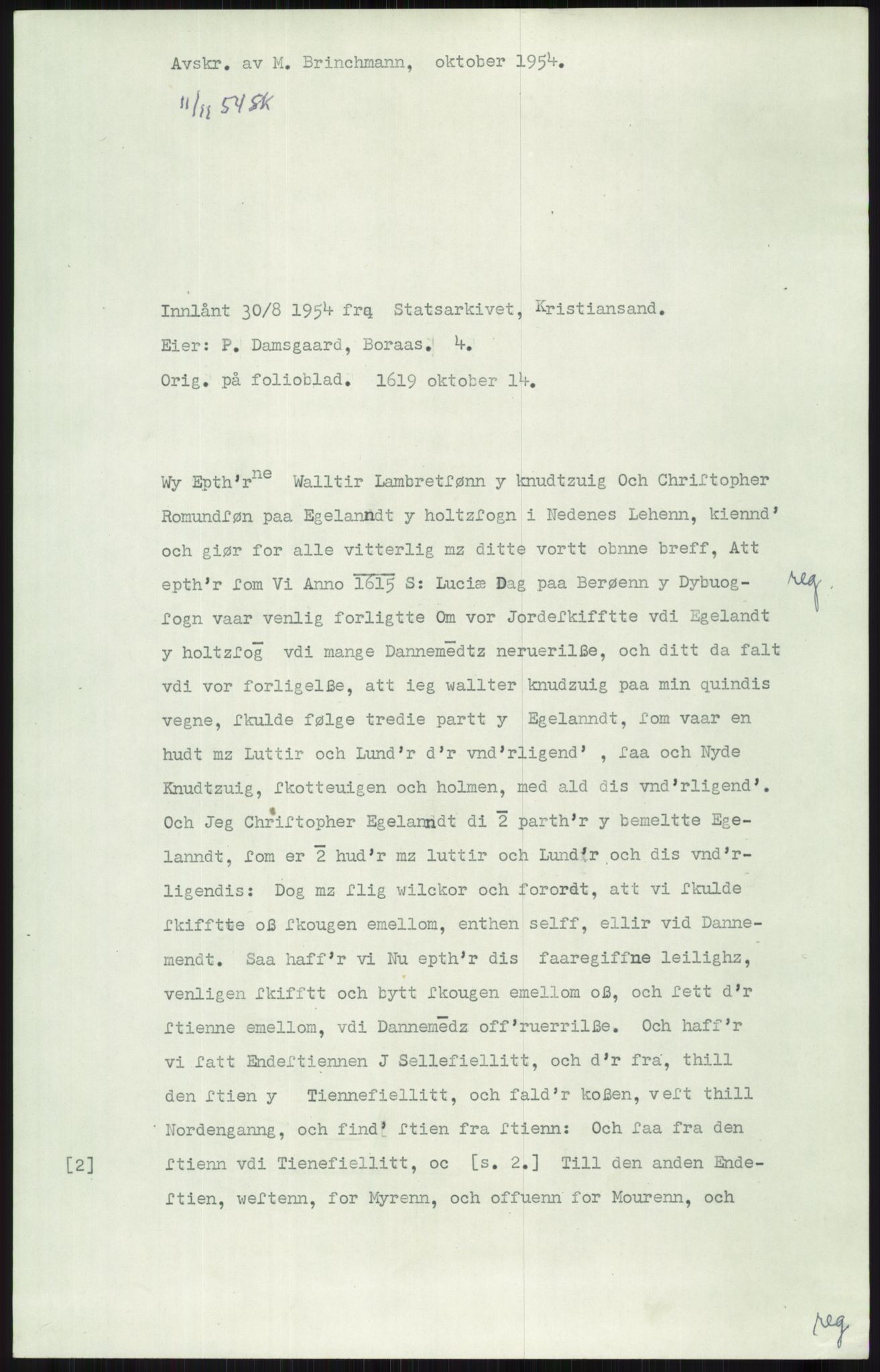 Samlinger til kildeutgivelse, Diplomavskriftsamlingen, AV/RA-EA-4053/H/Ha, p. 1630