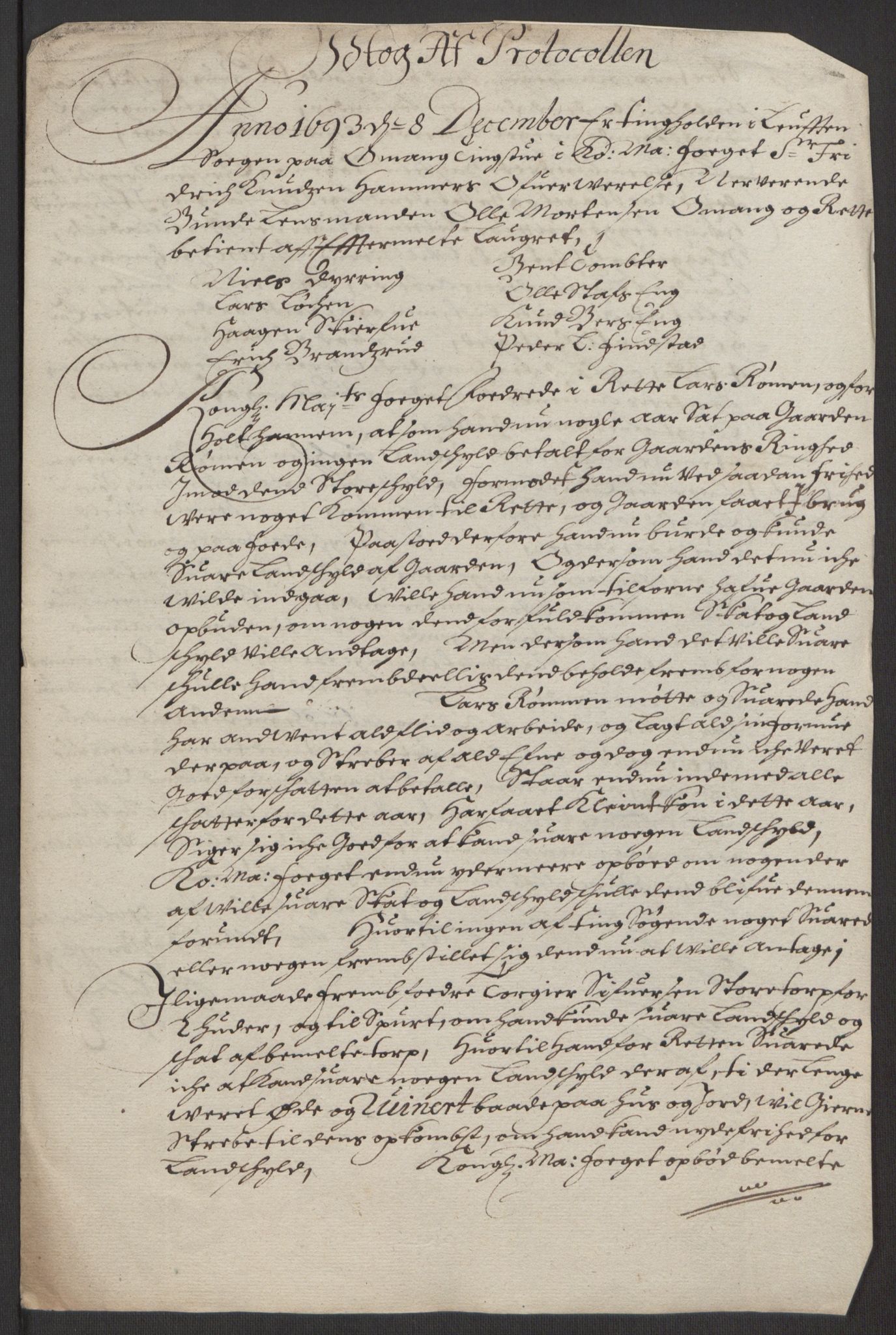 Rentekammeret inntil 1814, Reviderte regnskaper, Fogderegnskap, RA/EA-4092/R16/L1034: Fogderegnskap Hedmark, 1693, p. 222
