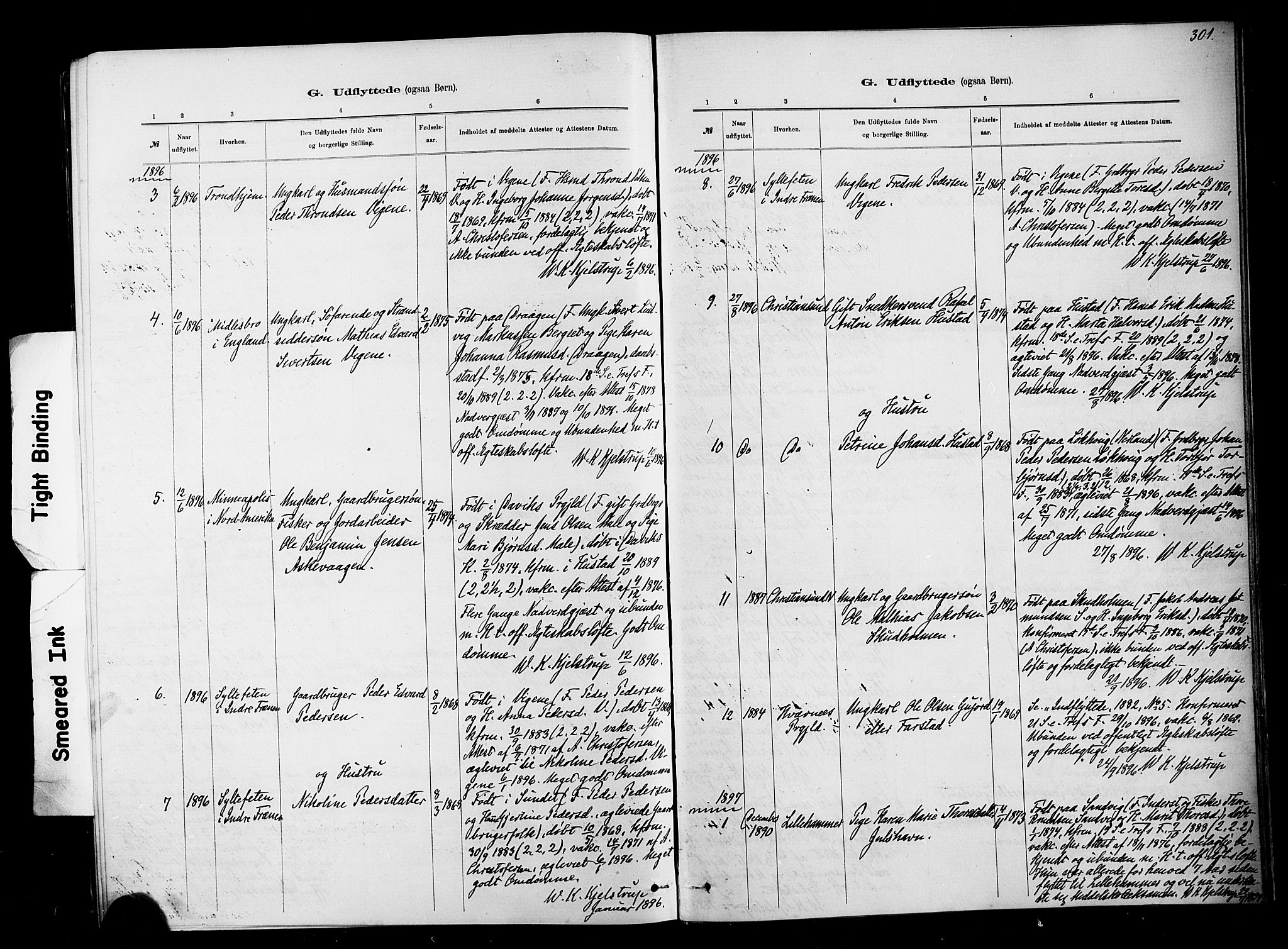 Ministerialprotokoller, klokkerbøker og fødselsregistre - Møre og Romsdal, AV/SAT-A-1454/567/L0778: Parish register (official) no. 567A01, 1881-1903, p. 301