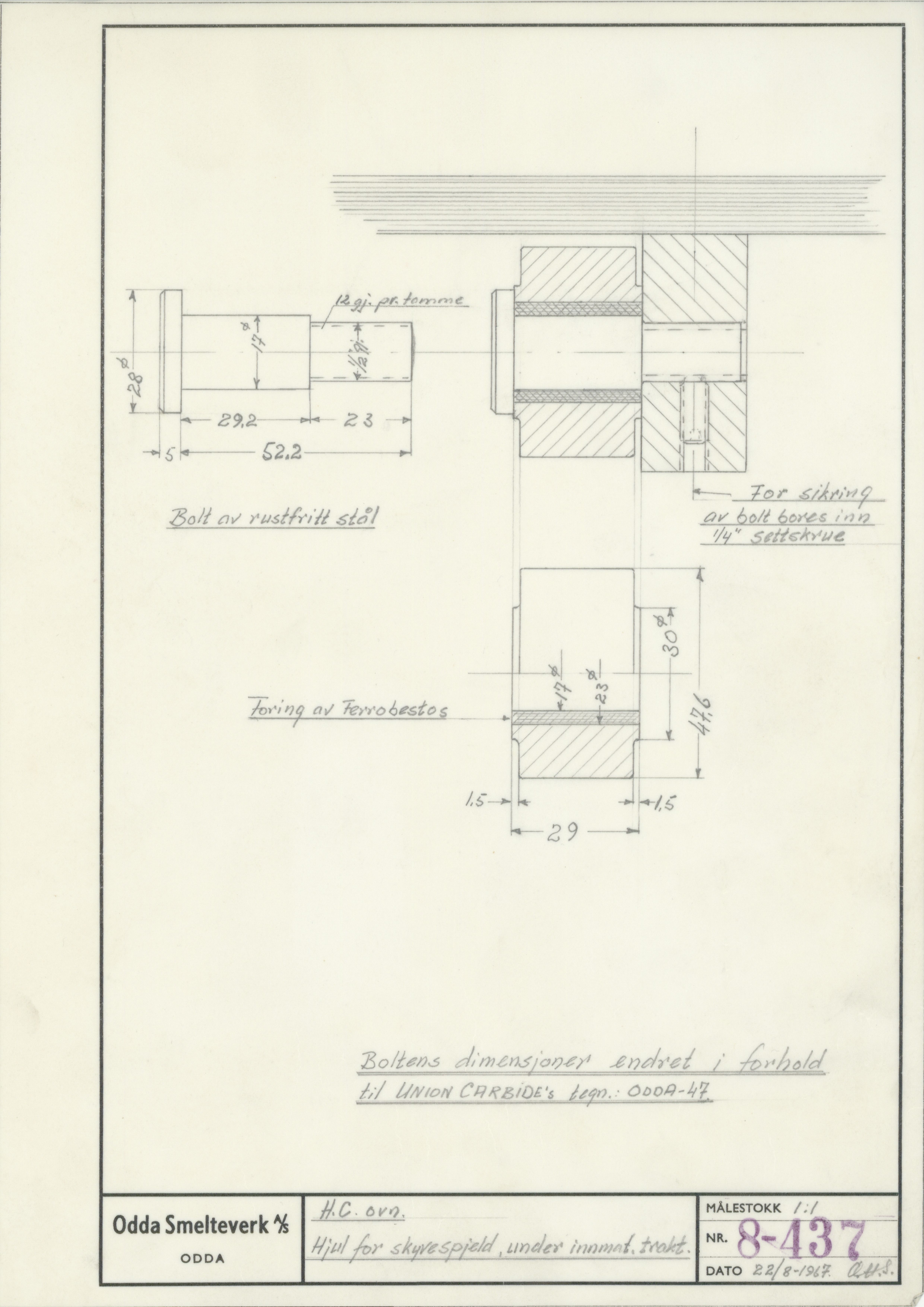 Odda smelteverk AS, KRAM/A-0157.1/T/Td/L0008: Gruppe 8. Kalkovner, 1939-1999, p. 726