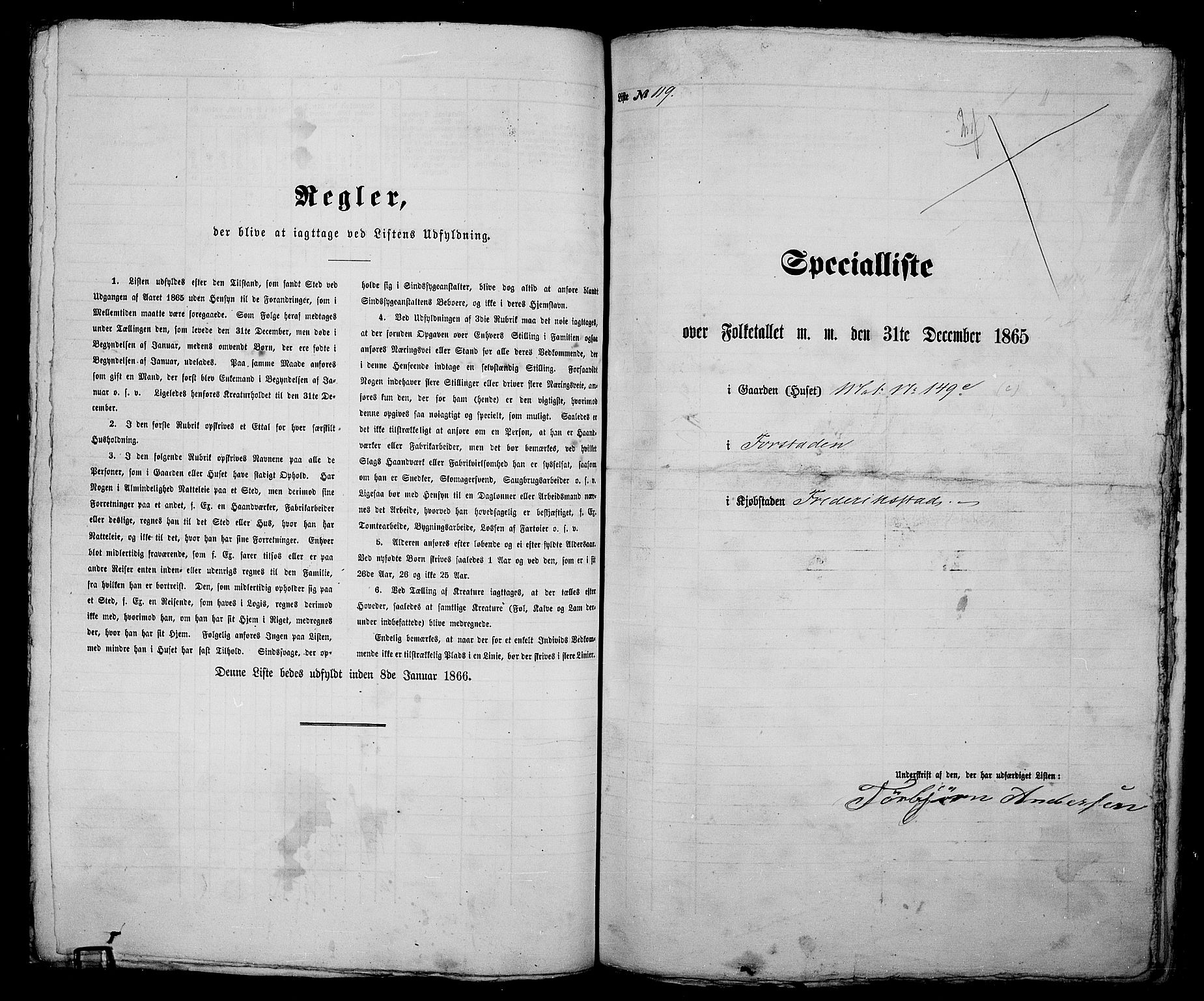 RA, 1865 census for Fredrikstad/Fredrikstad, 1865, p. 260