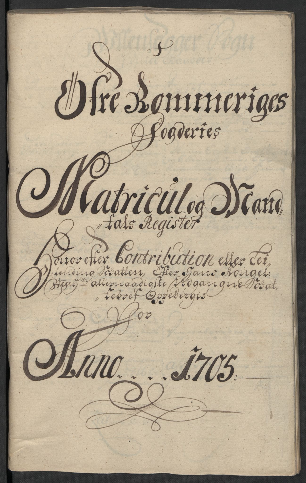 Rentekammeret inntil 1814, Reviderte regnskaper, Fogderegnskap, RA/EA-4092/R12/L0717: Fogderegnskap Øvre Romerike, 1704-1705, p. 275