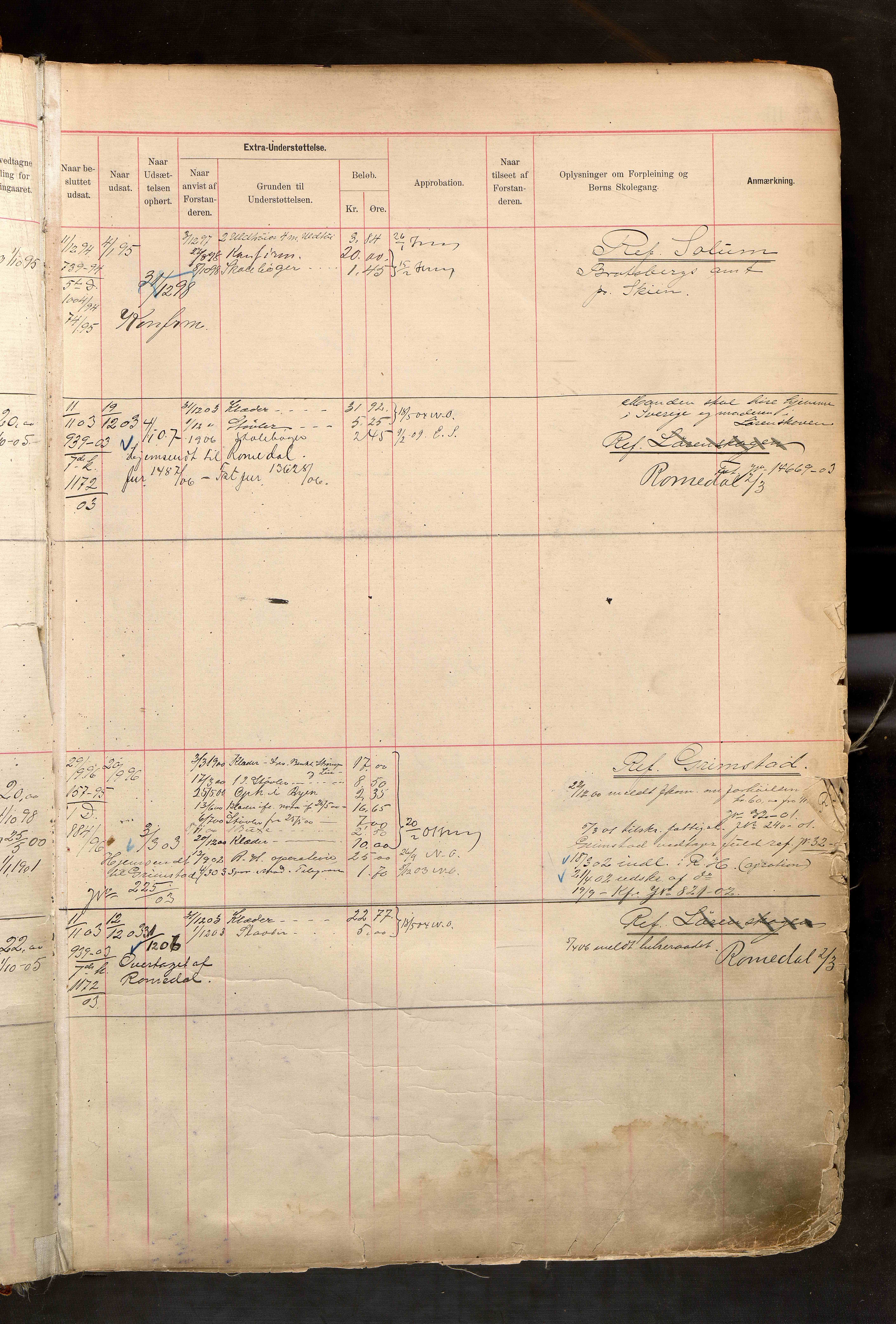 Fattigvesenet, OBA/A-20045/H/Hd/L0005: Manntallsprotokoll. Mnr. 1-500, 1897-1910, p. 7