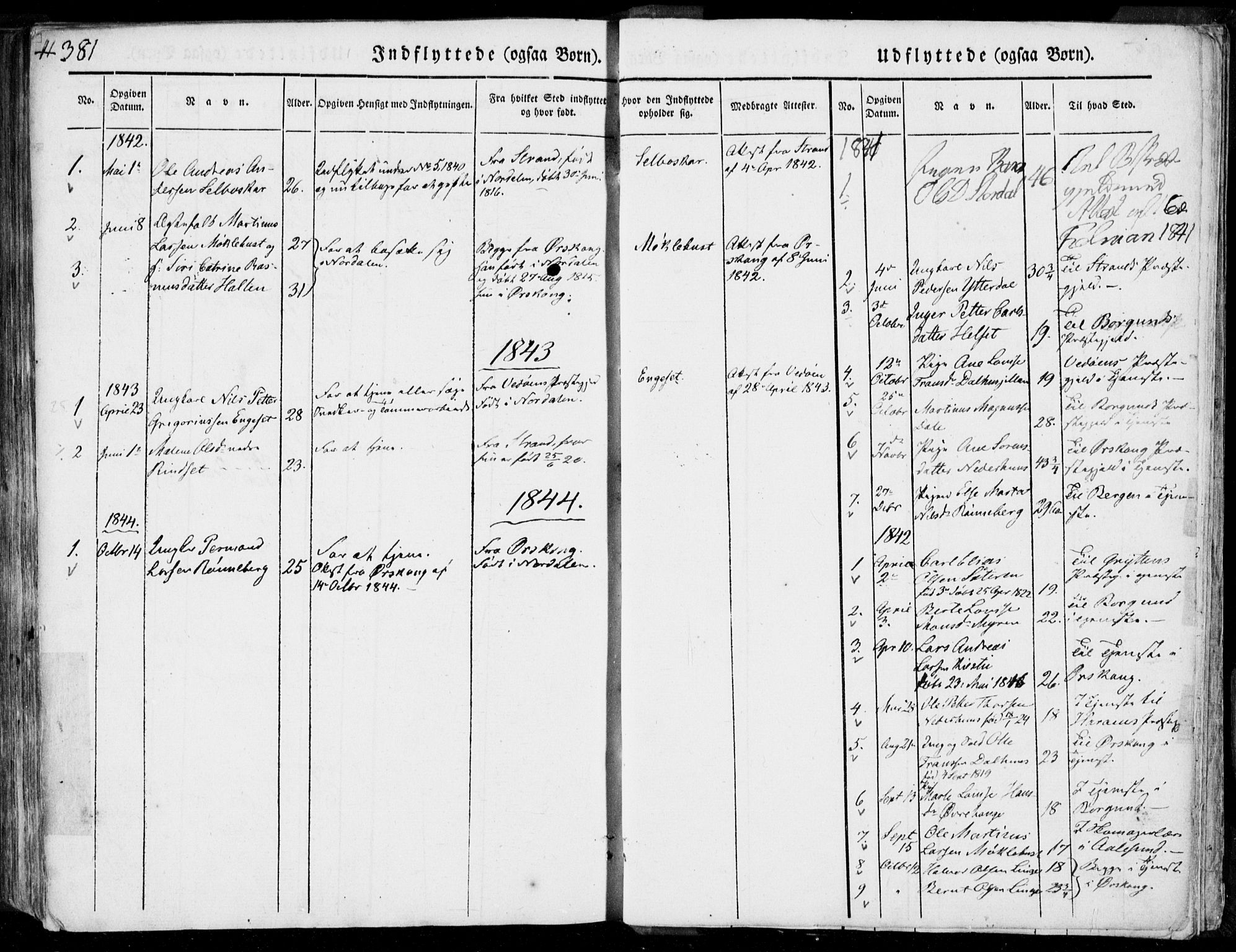 Ministerialprotokoller, klokkerbøker og fødselsregistre - Møre og Romsdal, SAT/A-1454/519/L0248: Parish register (official) no. 519A07, 1829-1860, p. 381