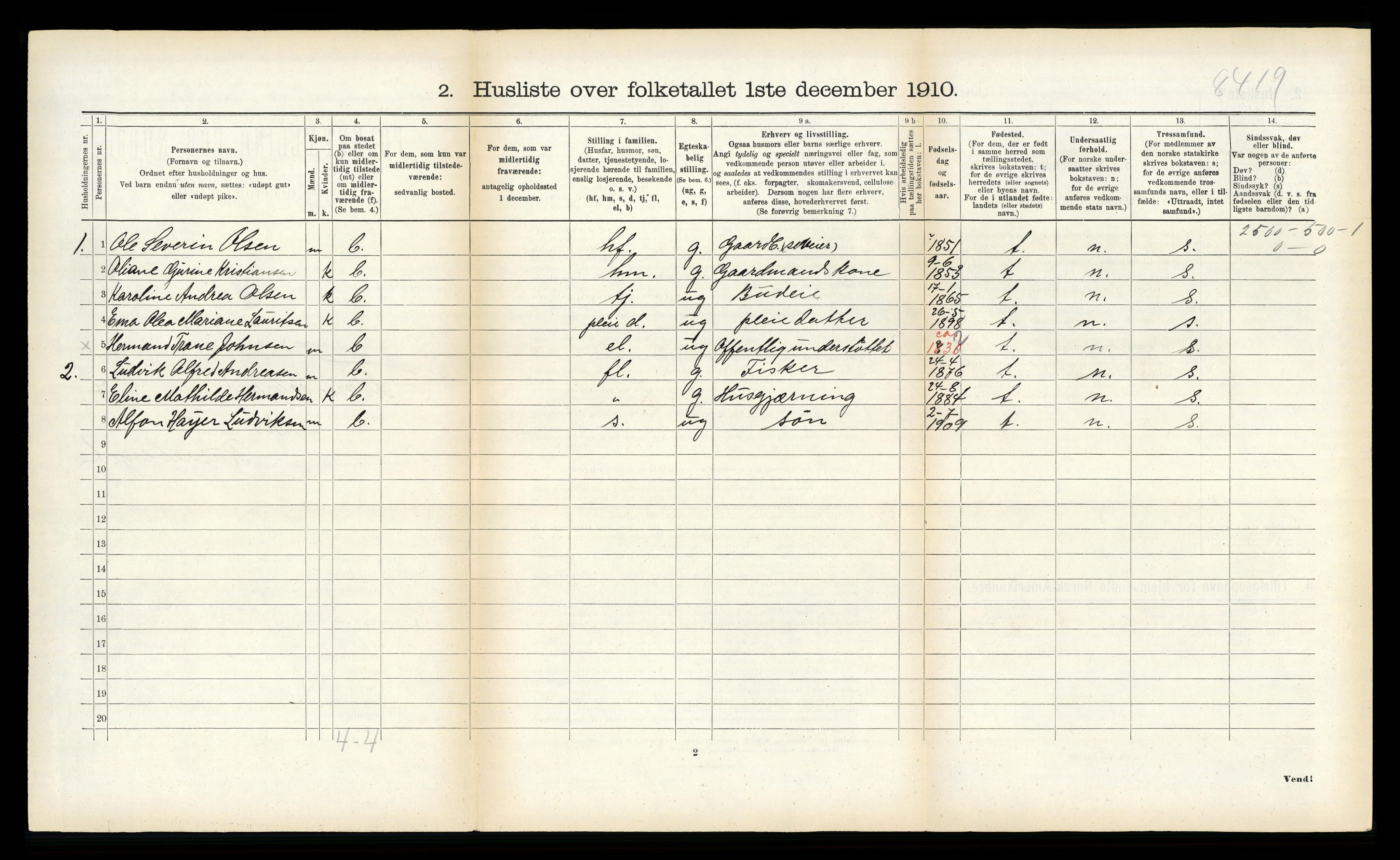 RA, 1910 census for Tromsøysund, 1910, p. 1370