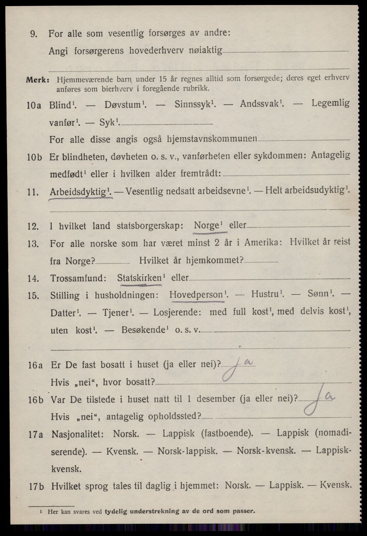 SAT, 1920 census for Meldal, 1920, p. 5718