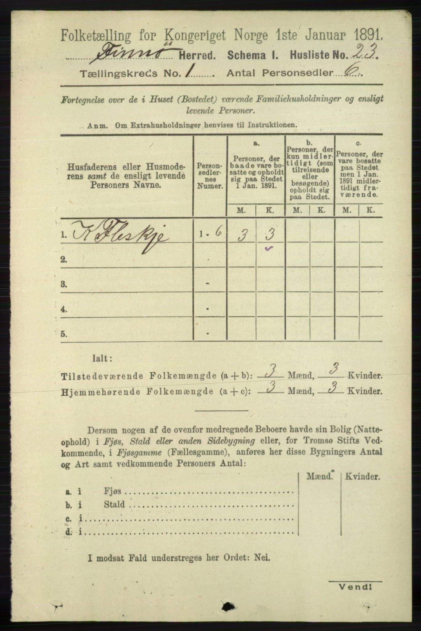 RA, 1891 census for 1141 Finnøy, 1891, p. 46