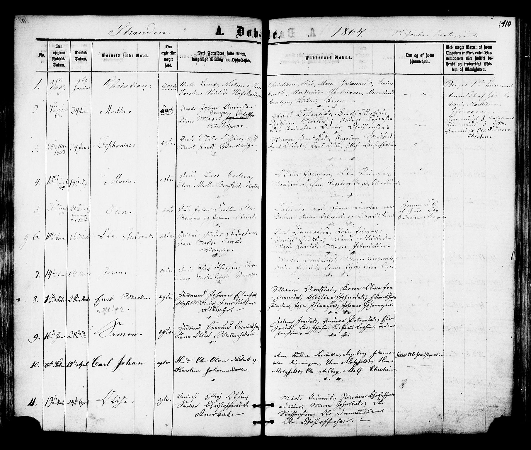 Ministerialprotokoller, klokkerbøker og fødselsregistre - Nord-Trøndelag, SAT/A-1458/701/L0009: Parish register (official) no. 701A09 /2, 1864-1882, p. 110