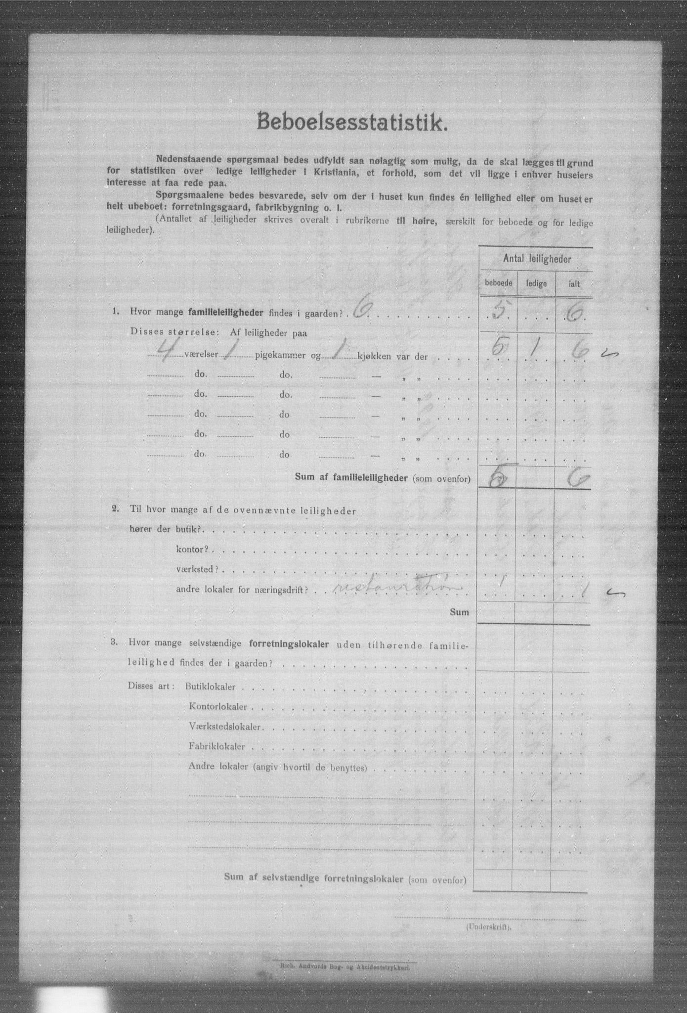 OBA, Municipal Census 1904 for Kristiania, 1904, p. 2824