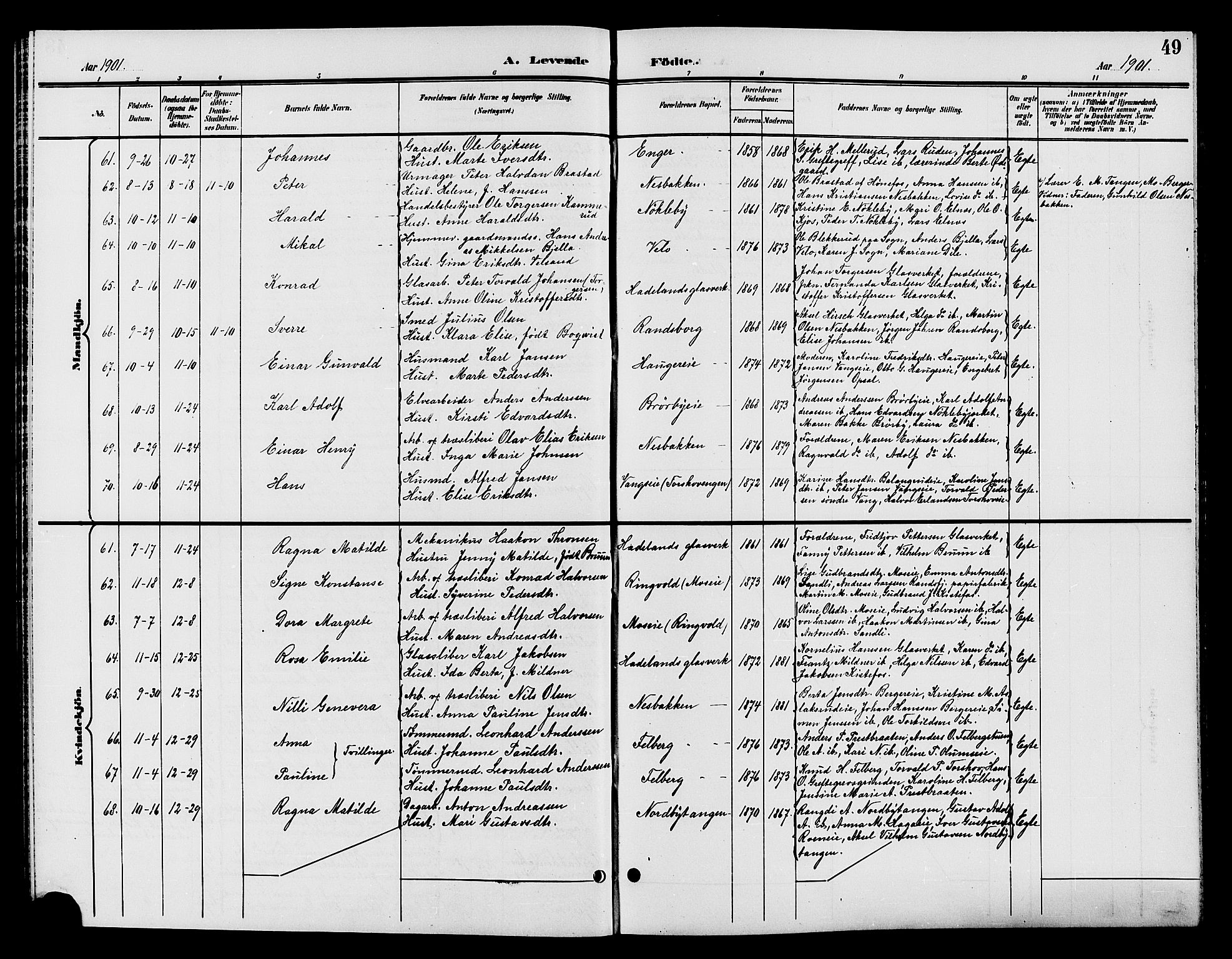 Jevnaker prestekontor, AV/SAH-PREST-116/H/Ha/Hab/L0002: Parish register (copy) no. 2, 1896-1906, p. 49