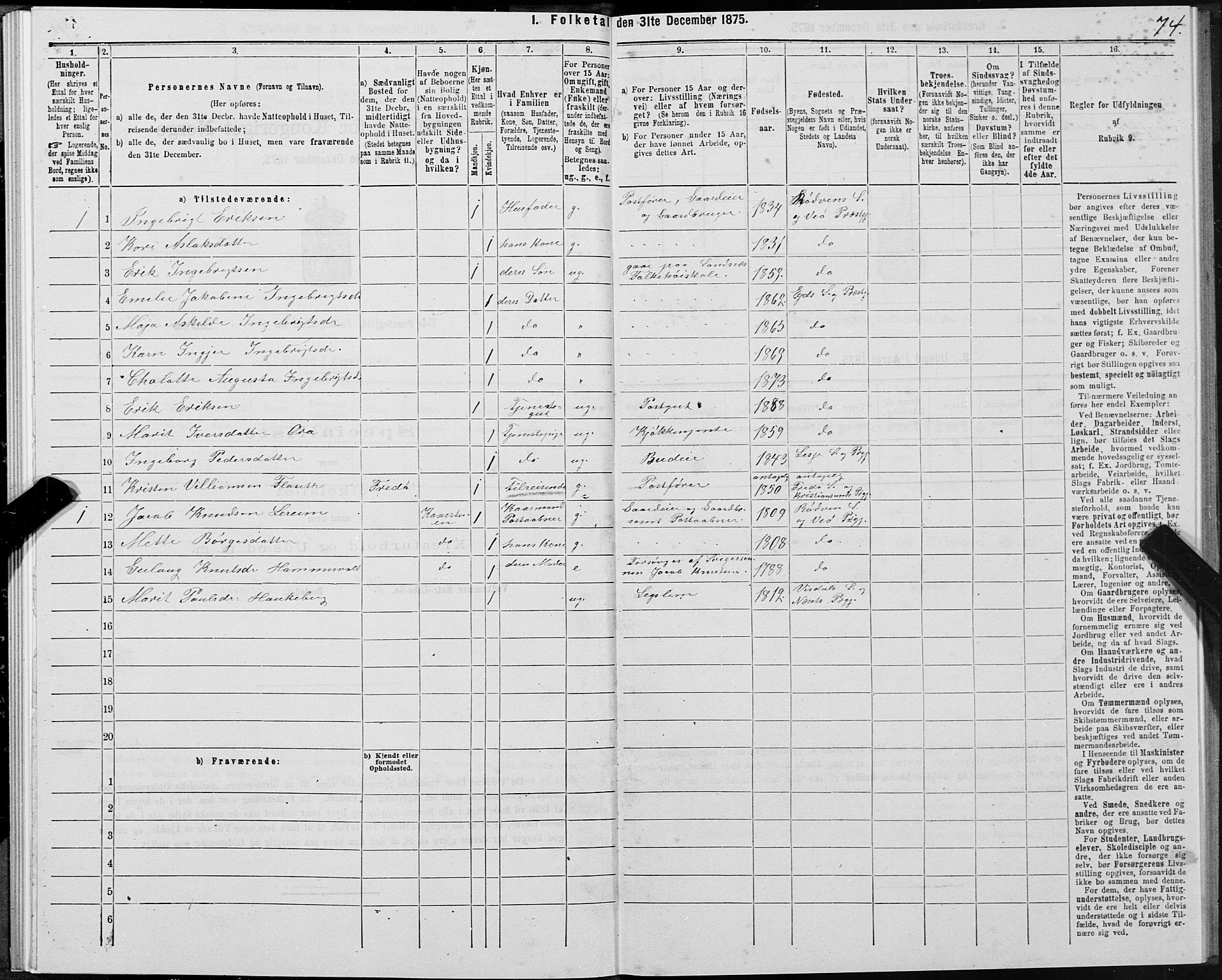 SAT, 1875 census for 1538P Eid, 1875, p. 2074